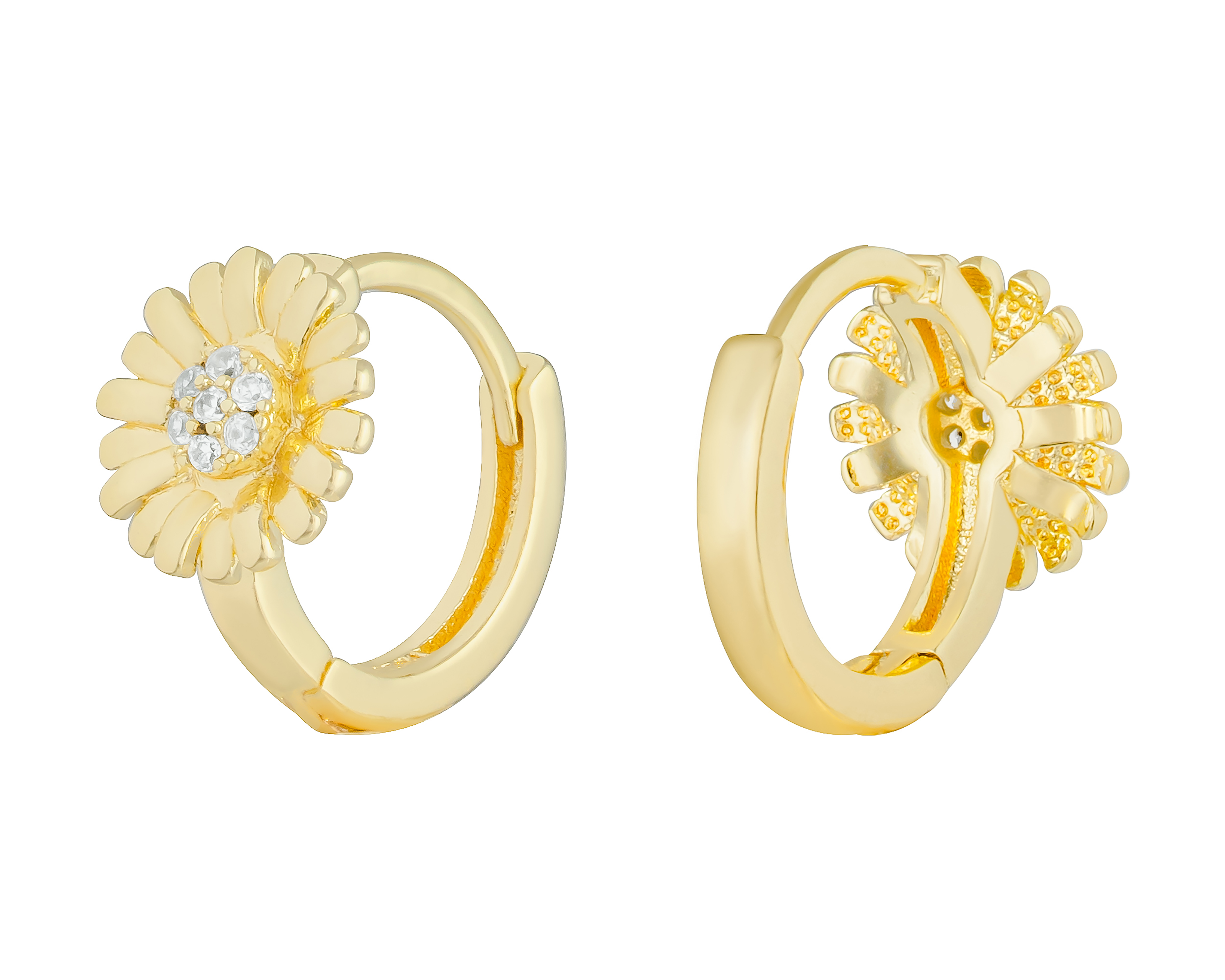 Foto 3 | Foto 3 | Aretes de Chapa de Oro 18K Plafer