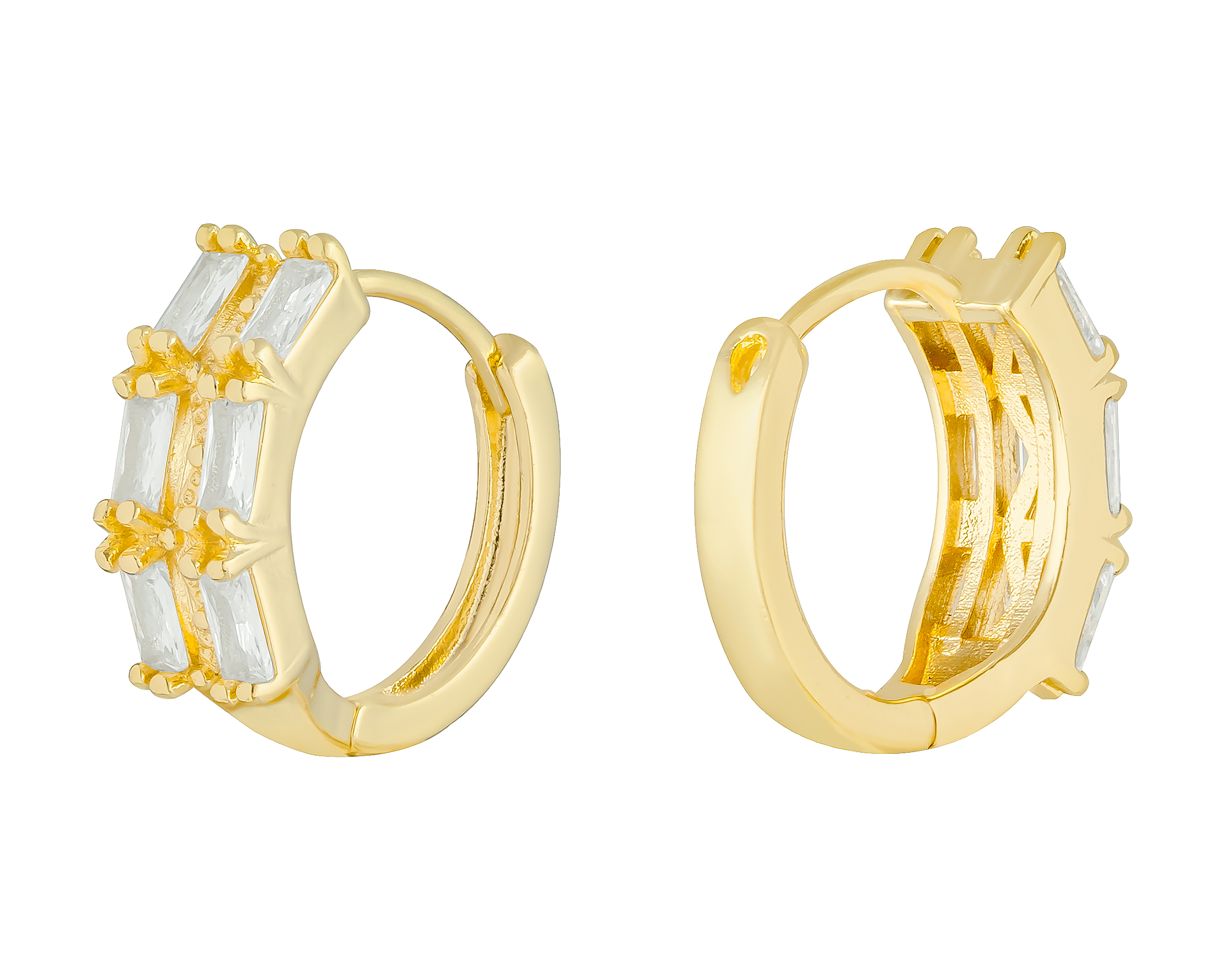 Foto 3 | Foto 3 | Arracadas Chapa de Oro 18K Plafer