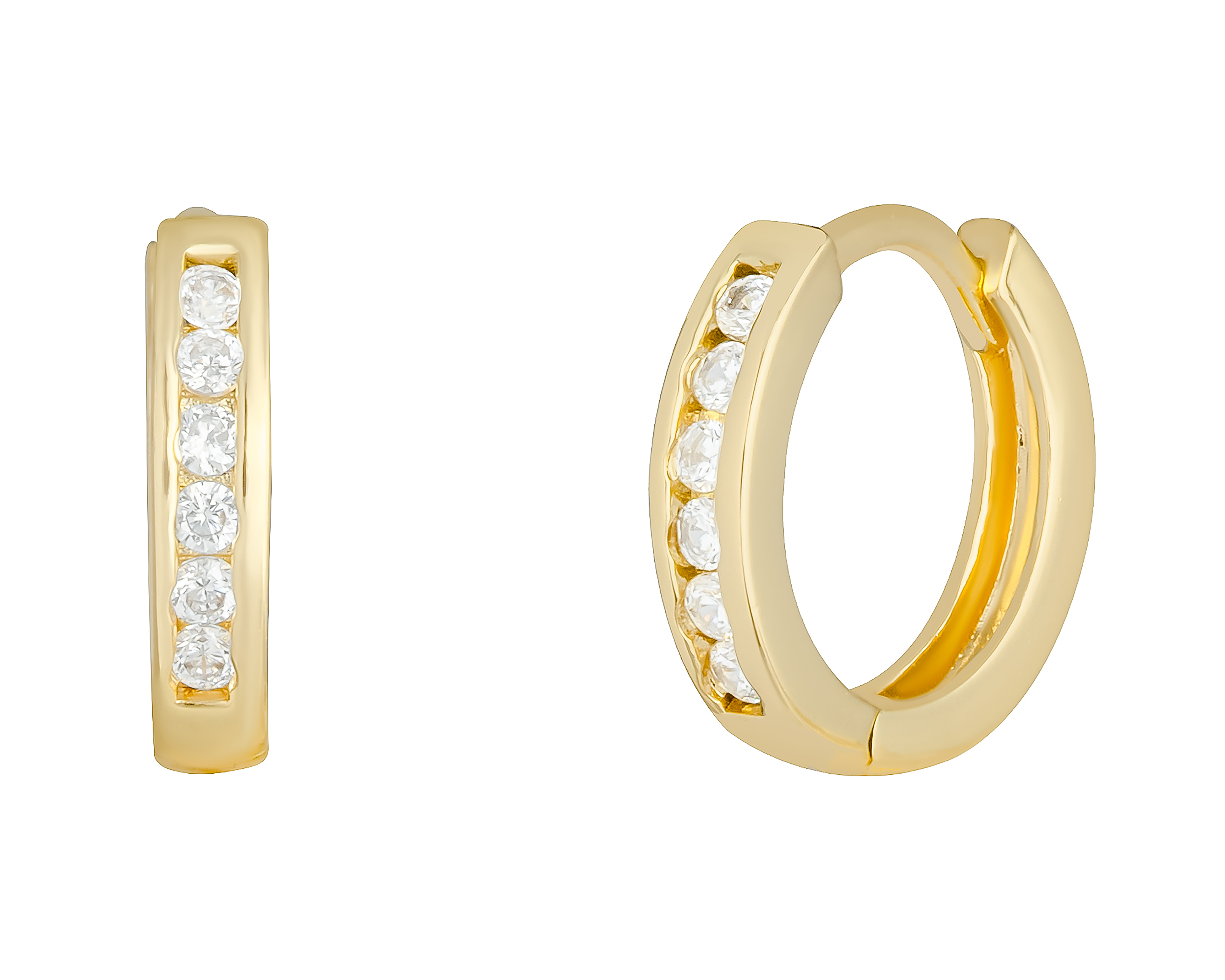 Arracadas Chapa de Oro 18K Plafer