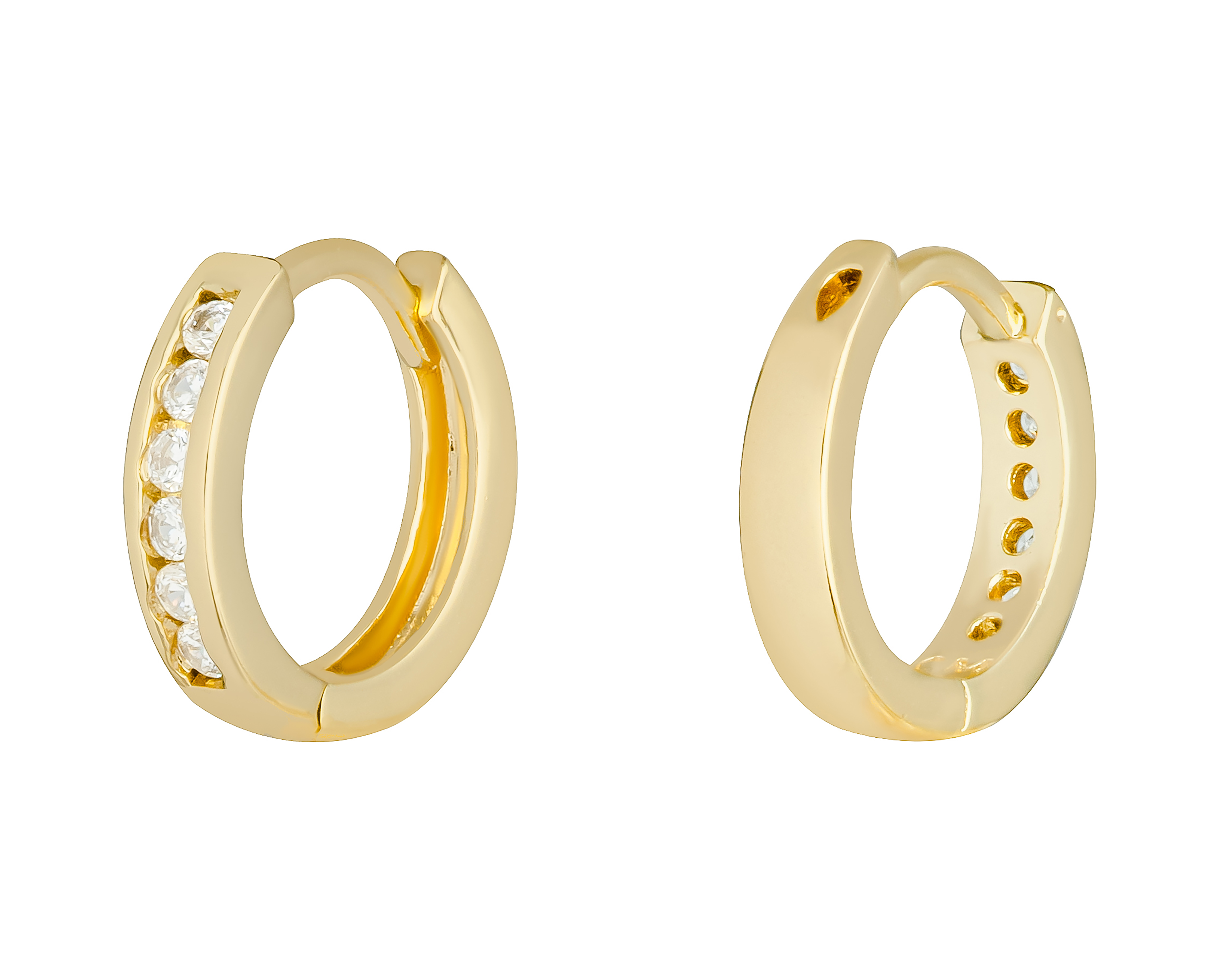 Foto 3 | Foto 3 | Arracadas Chapa de Oro 18K Plafer