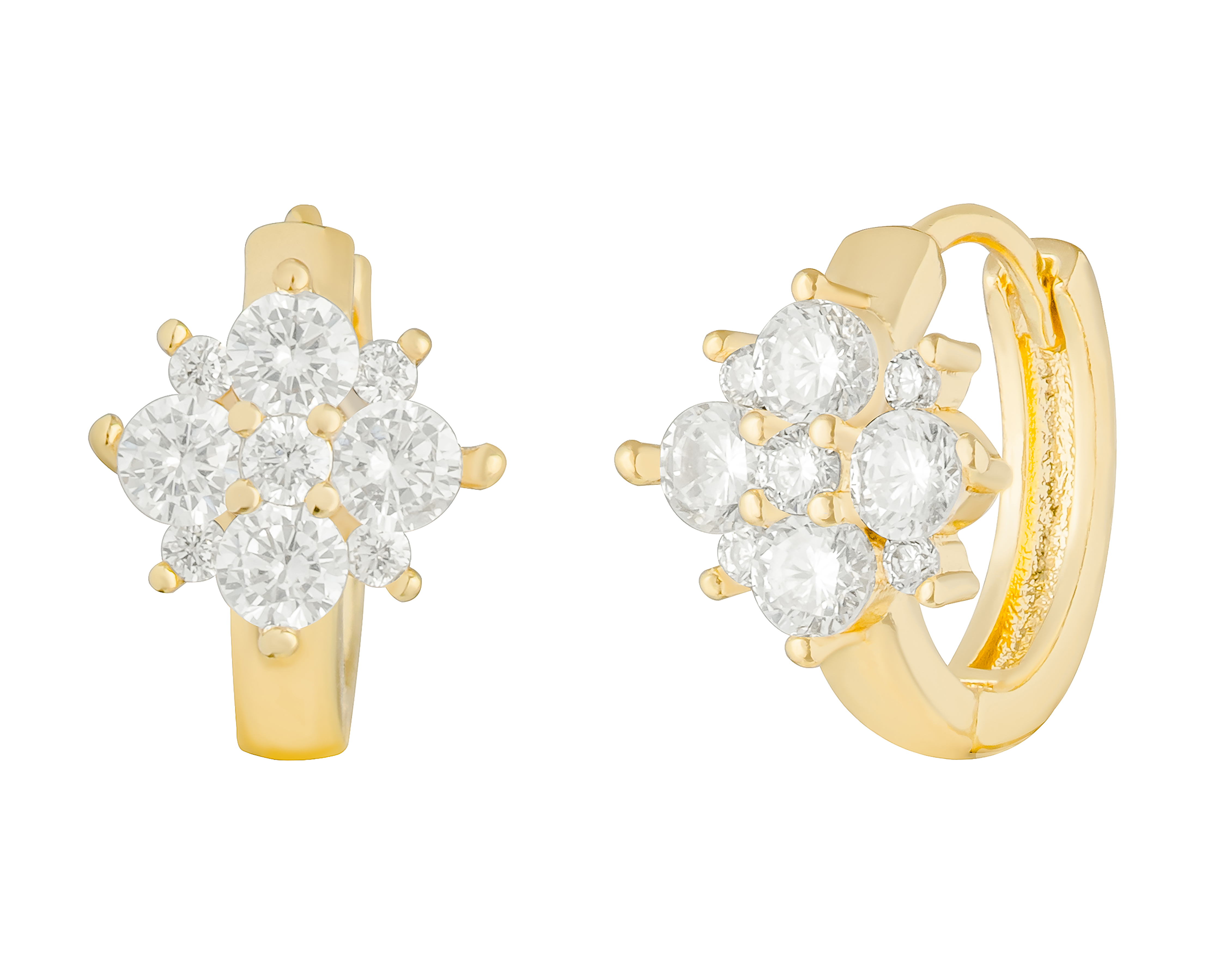 Arracadas Chapa de Oro 18k Plafer