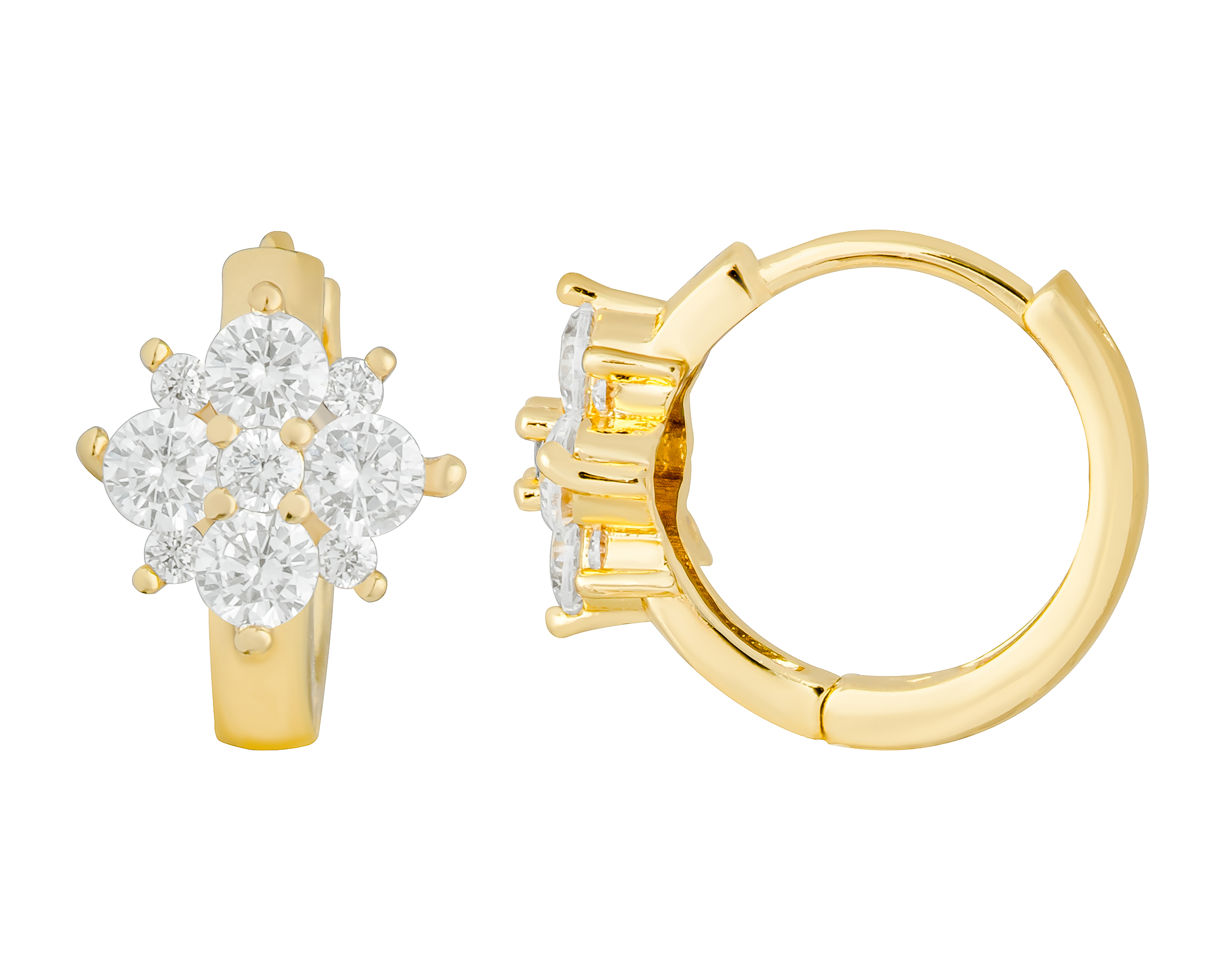 Foto 2 | Foto 2 | Arracadas Chapa de Oro 18k Plafer