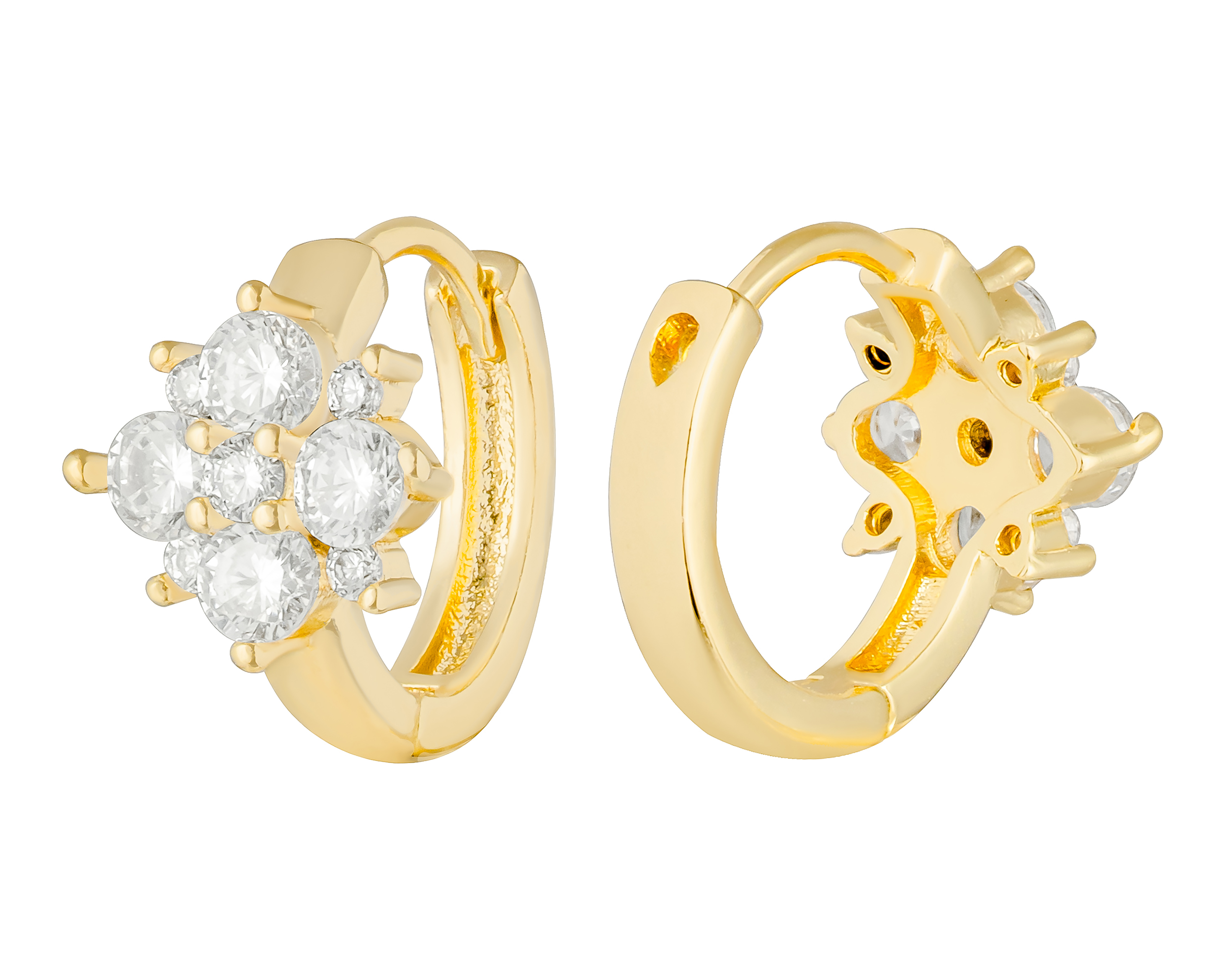 Foto 4 pulgar | Foto 3 | Arracadas Chapa de Oro 18k Plafer