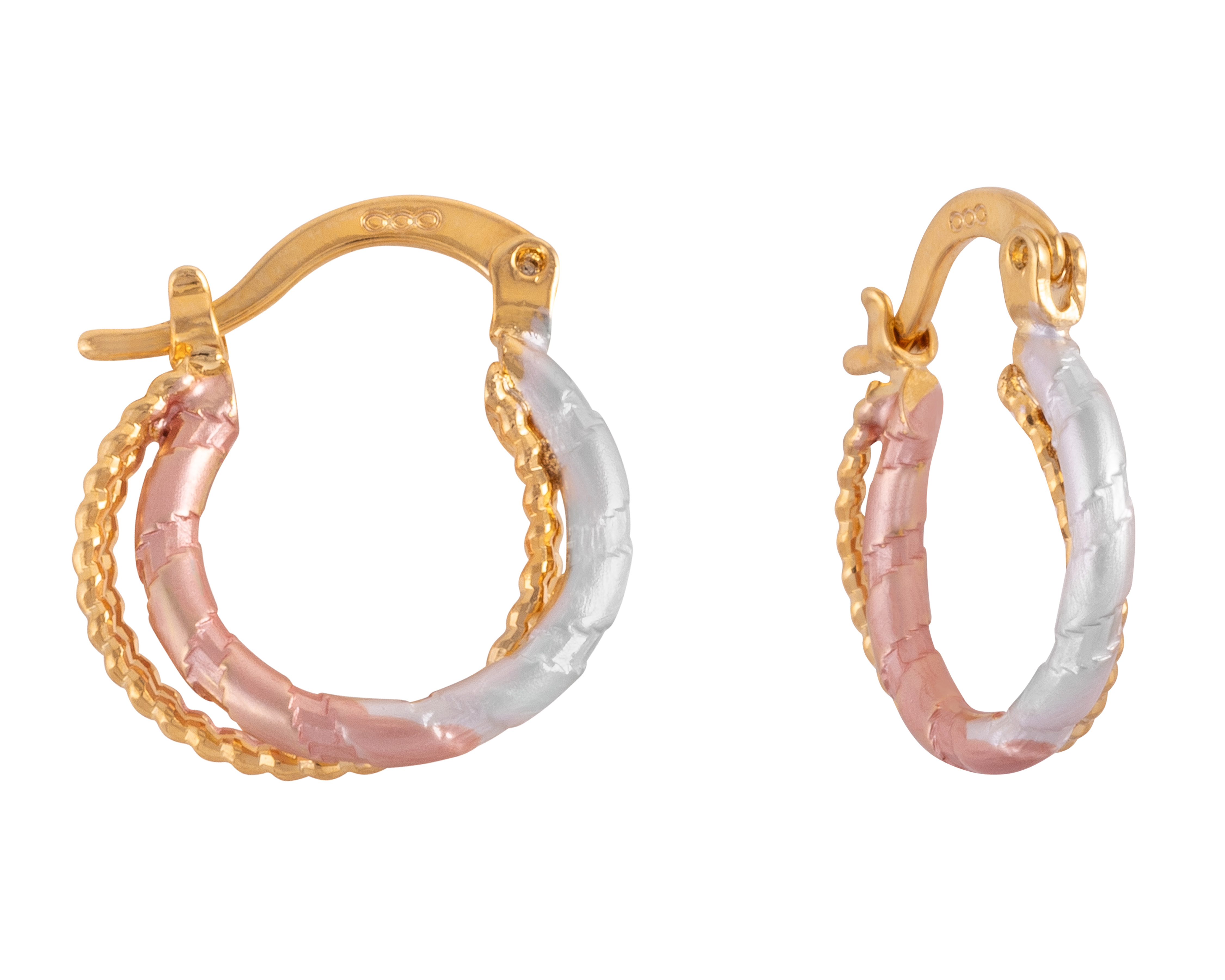 Arracadas de Chapa de Oro 18K Unlimited