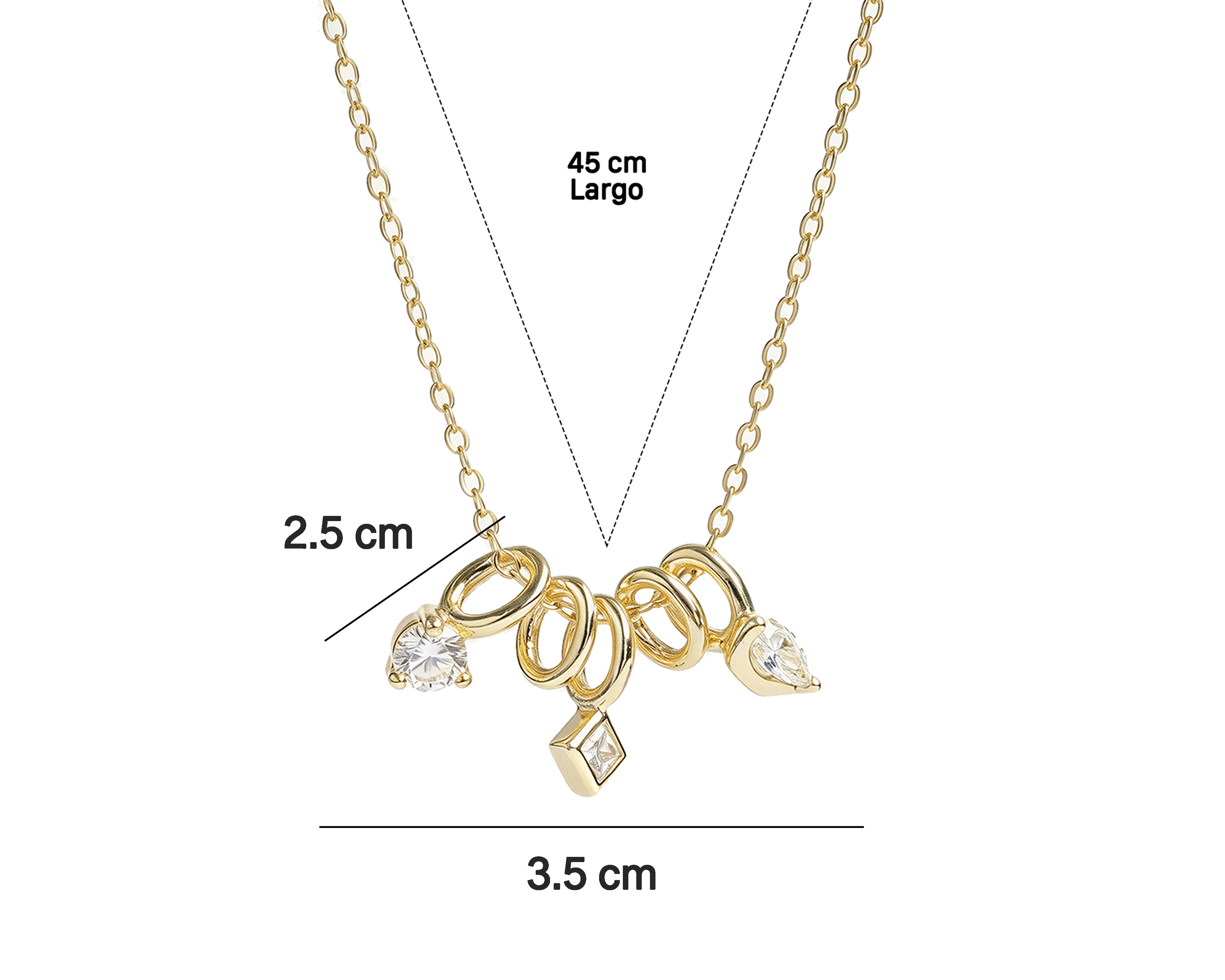 Foto 7 pulgar | Foto 6 | Collar Chapa de Oro 14k Sahara