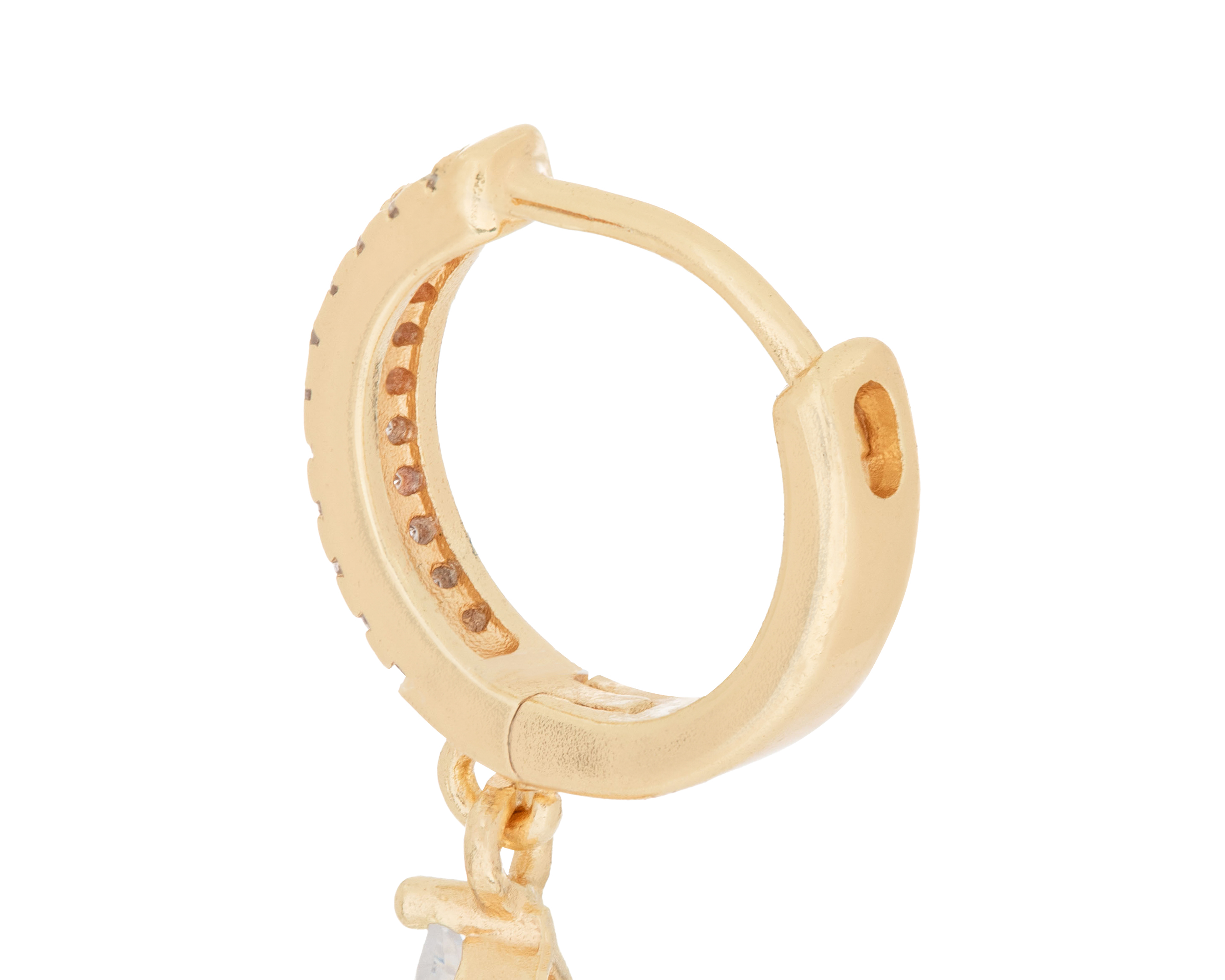 Foto 4 pulgar | Foto 3 | Aretes de Chapa de Oro 18K Steeltime