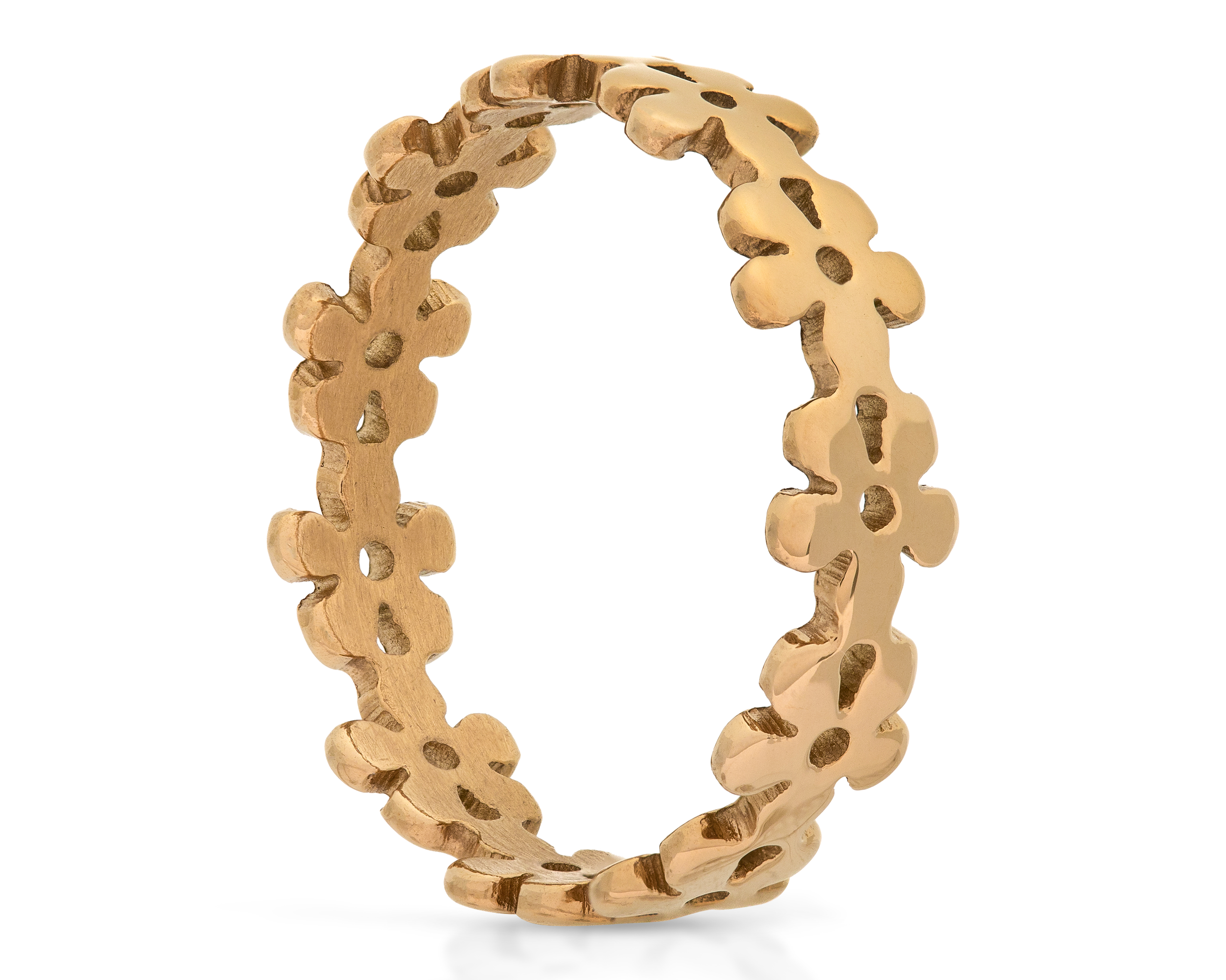 Foto 2 pulgar | Foto 1 | Anillo Flores Chapa de Oro 18k Fun Jewelry Talla 8