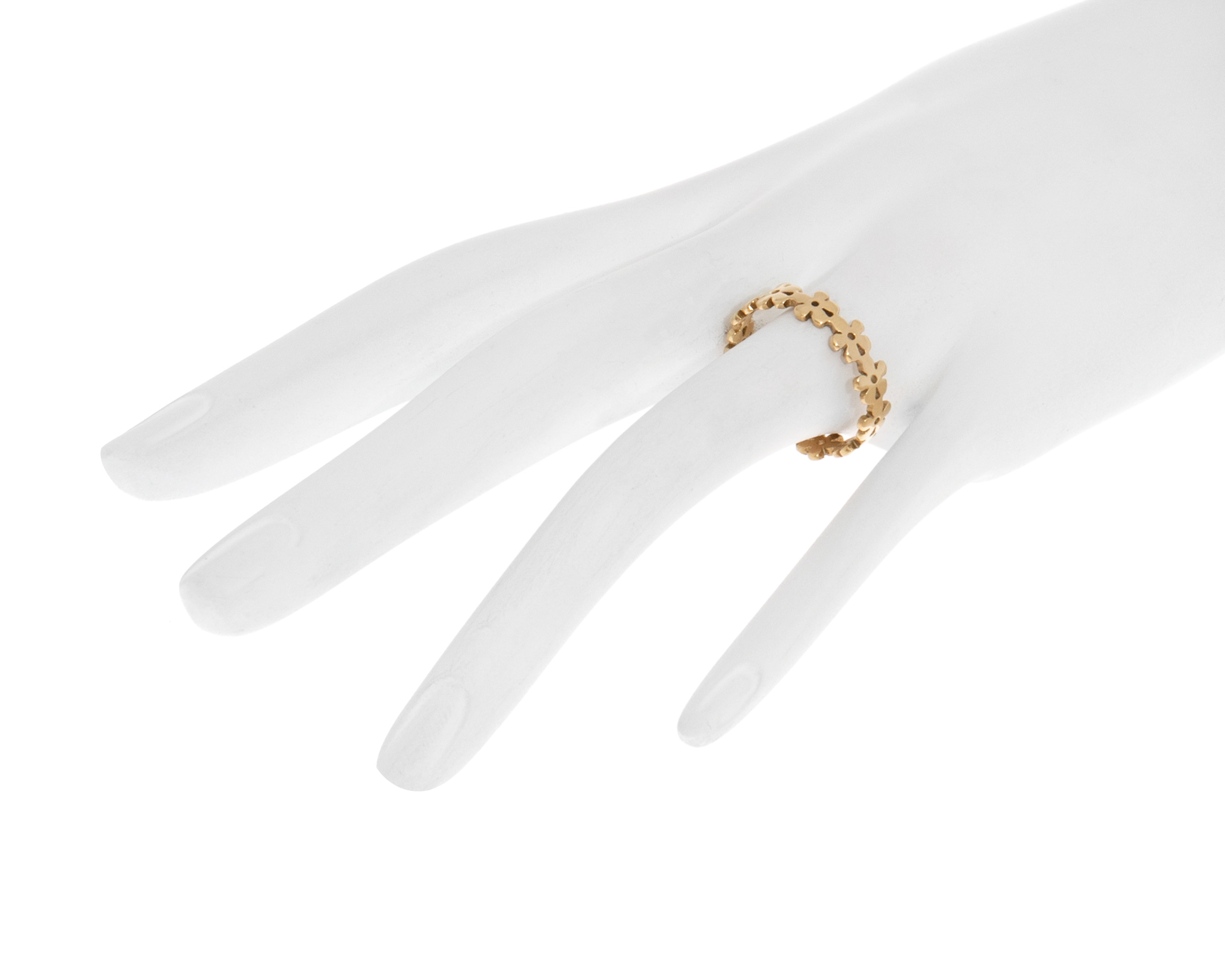 Foto 5 pulgar | Foto 4 | Anillo Flores Chapa de Oro 18k Fun Jewelry Talla 8