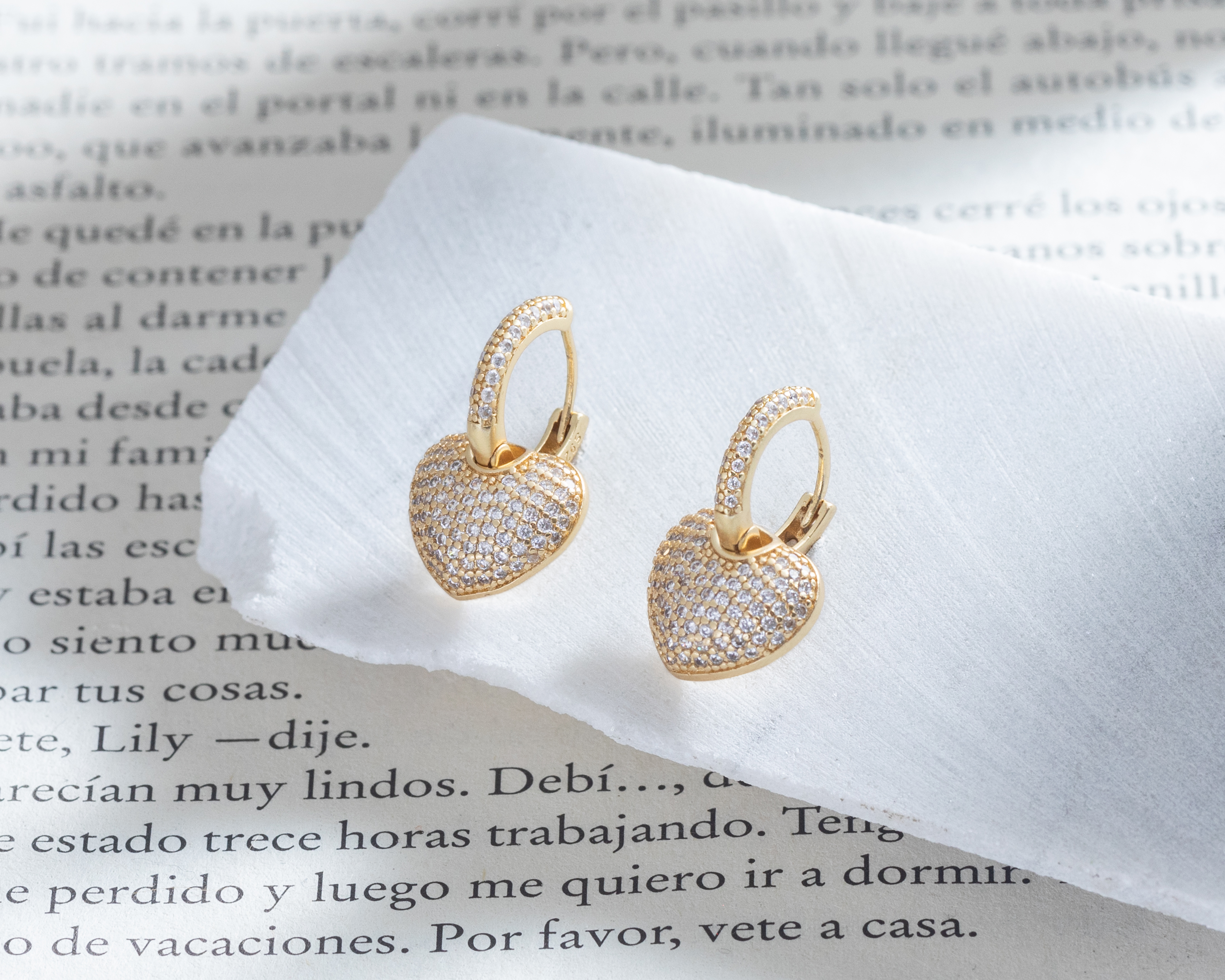 Foto 4 | Foto 4 | Aretes Corazón Chapa de Oro 18k Fun Jewelry