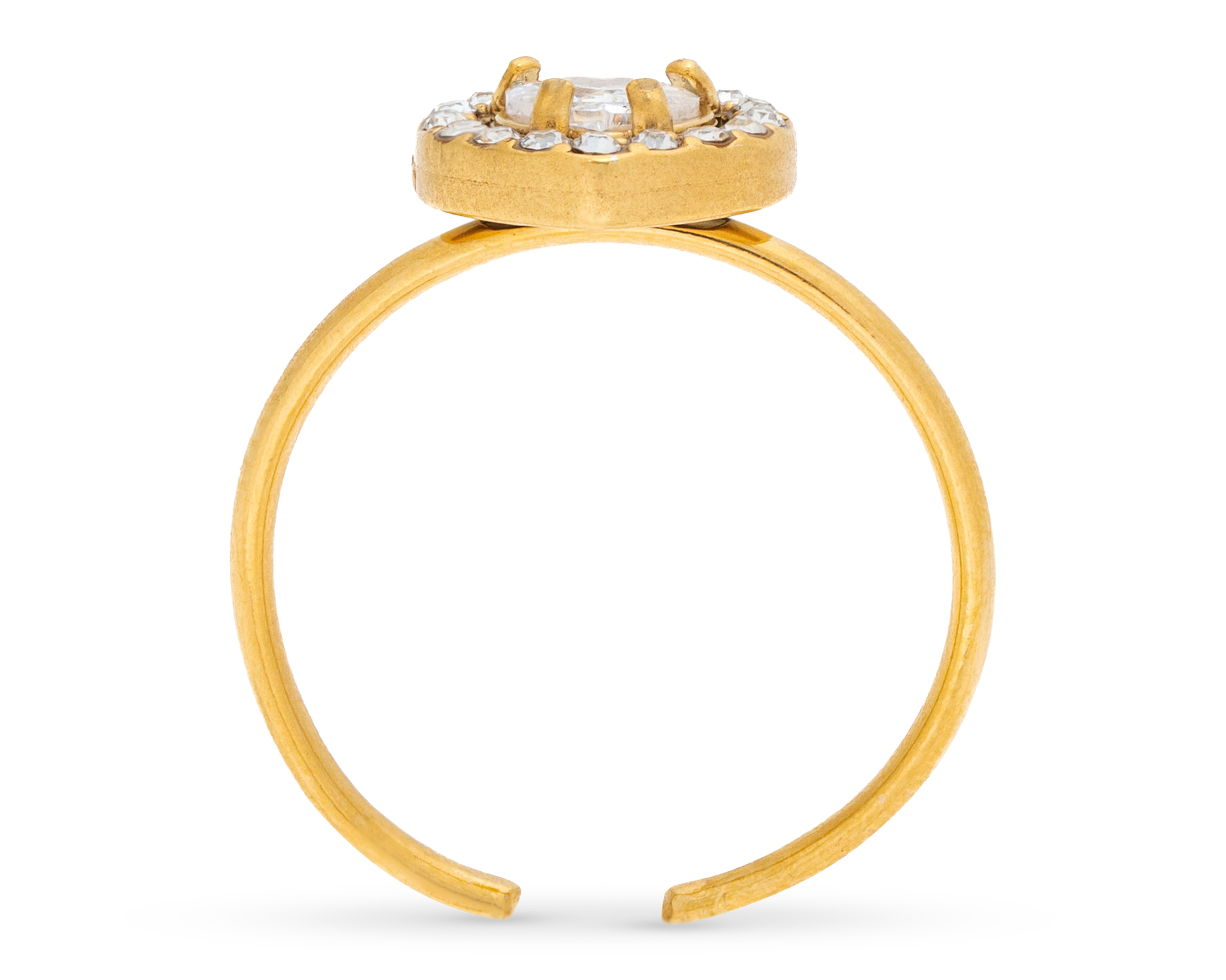 Foto 4 pulgar | Foto 3 | Anillo Corazón Chapa de Oro 18k Fun Jewelry Ajustable