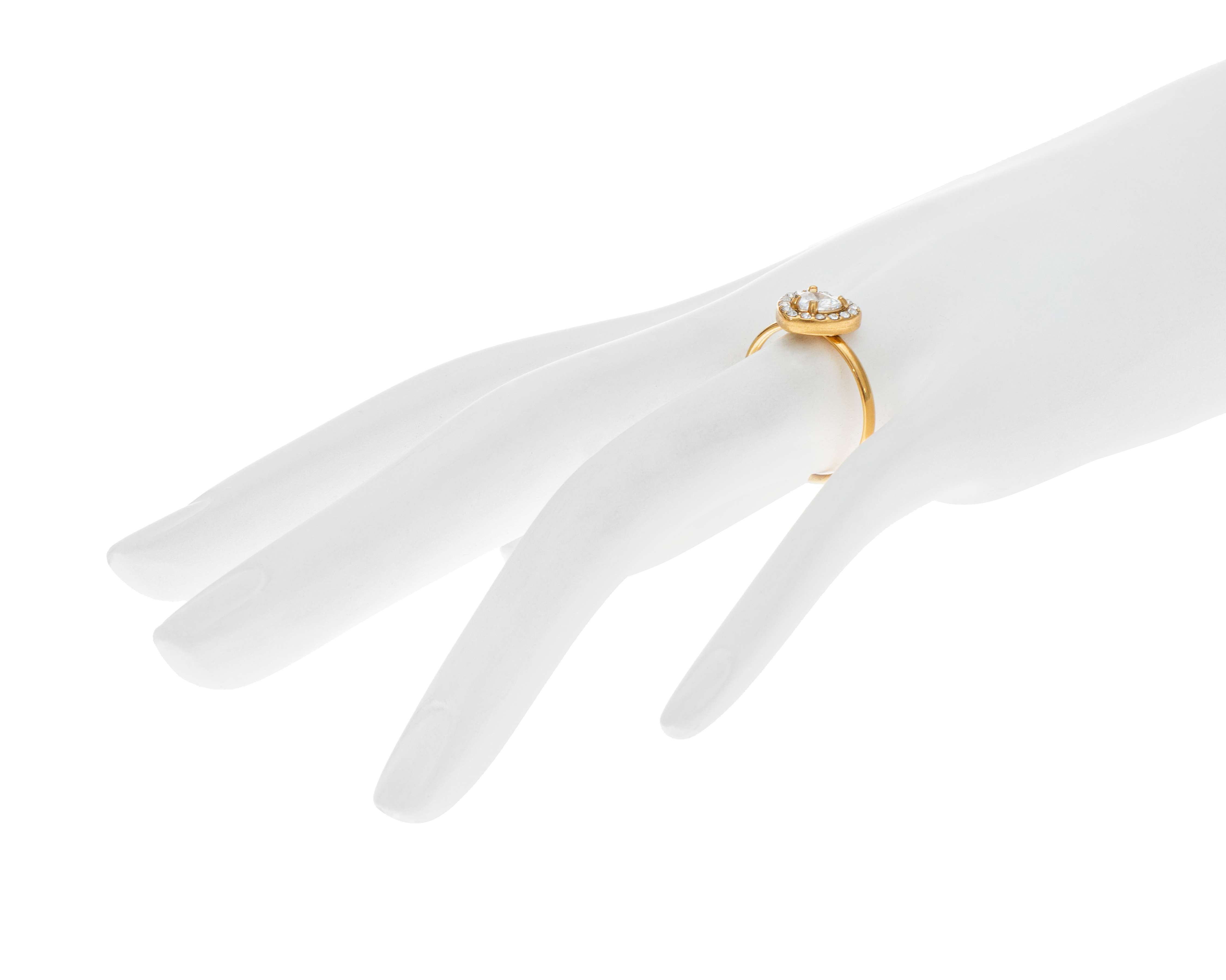 Foto 4 | Foto 4 | Anillo Corazón Chapa de Oro 18k Fun Jewelry Ajustable