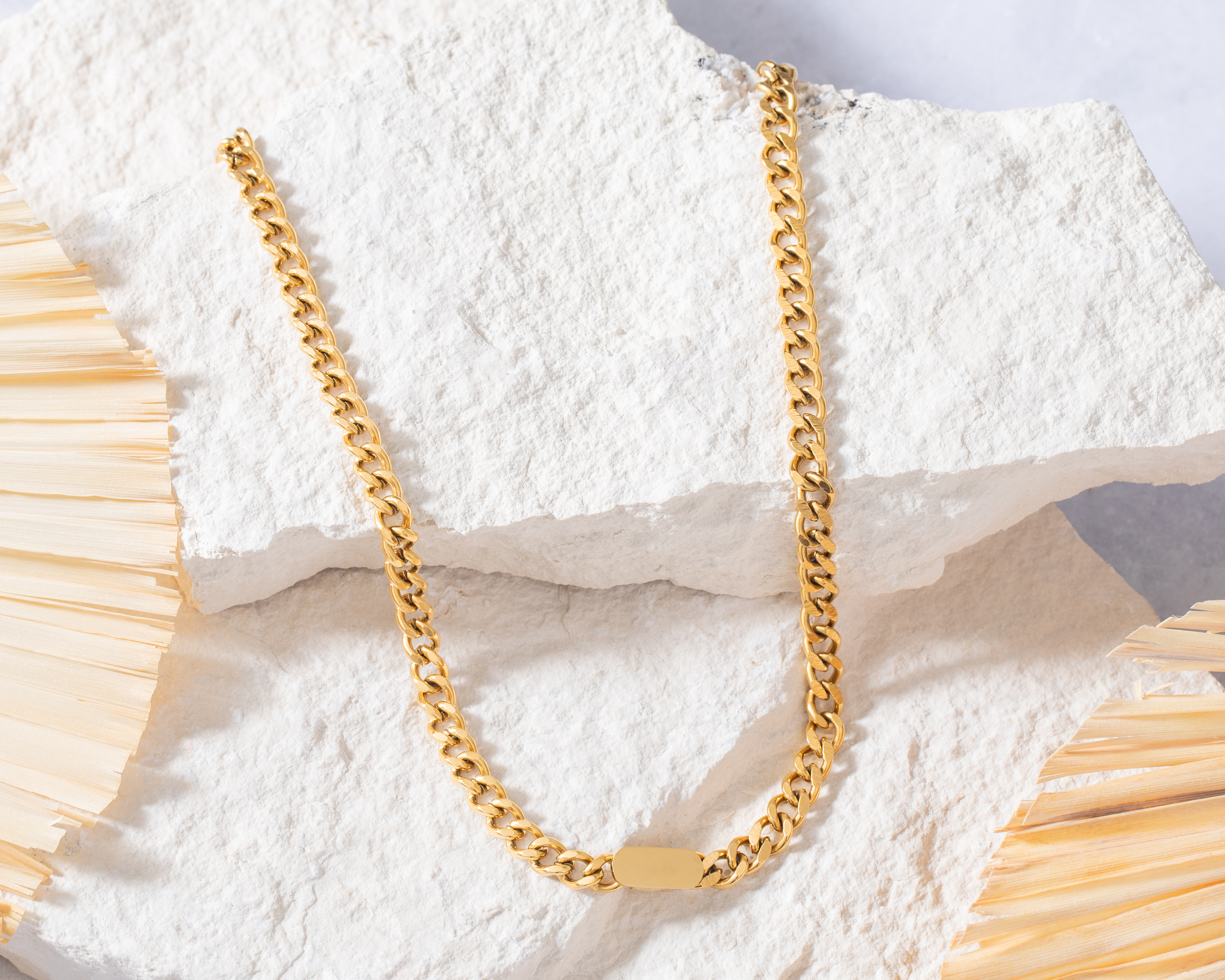Foto 6 pulgar | Foto 5 | Cadena de Chapa de Oro 18K Fun Jewelry