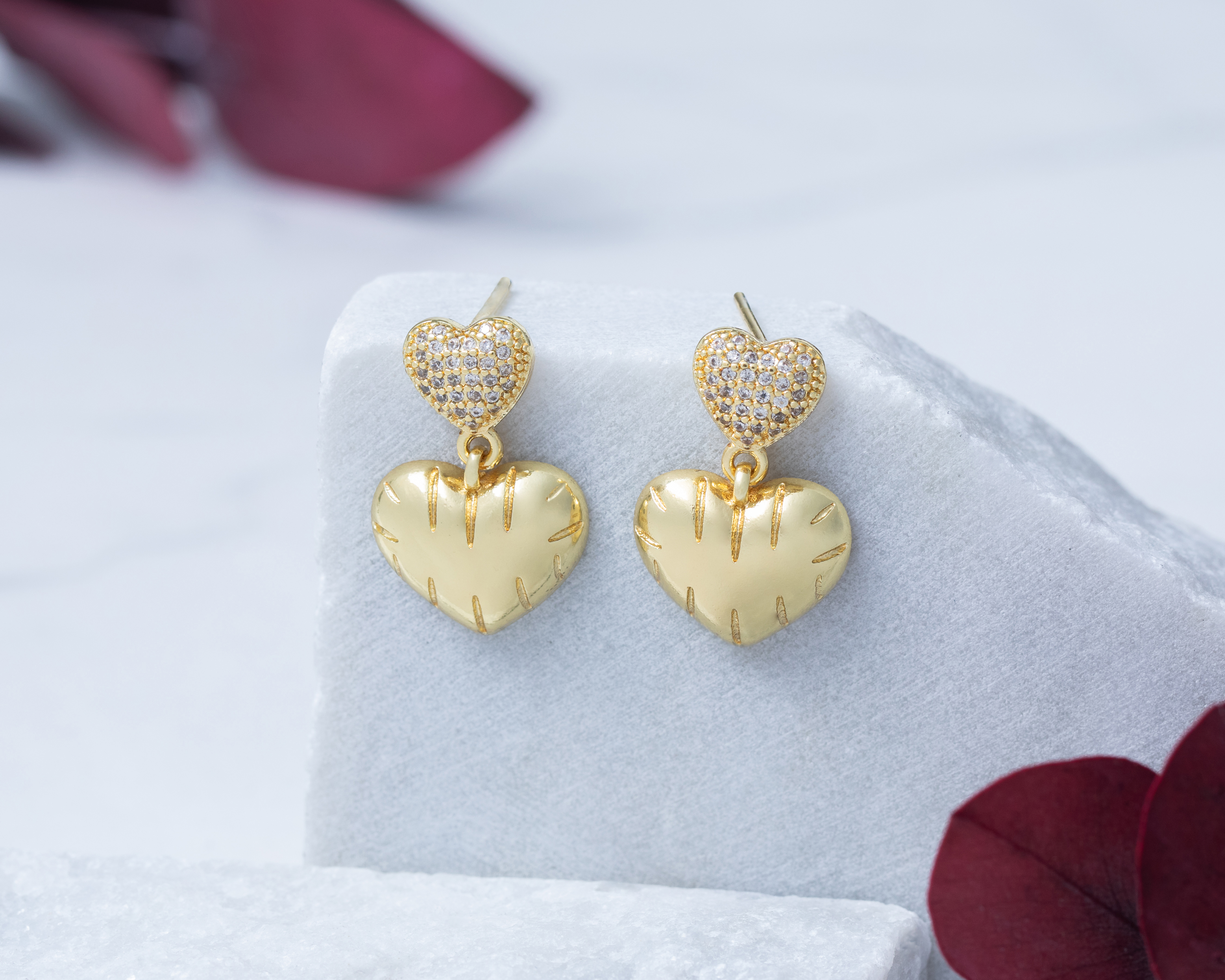 Foto 3 | Foto 3 | Aretes Chapa de Oro 14k Allu Jewelry