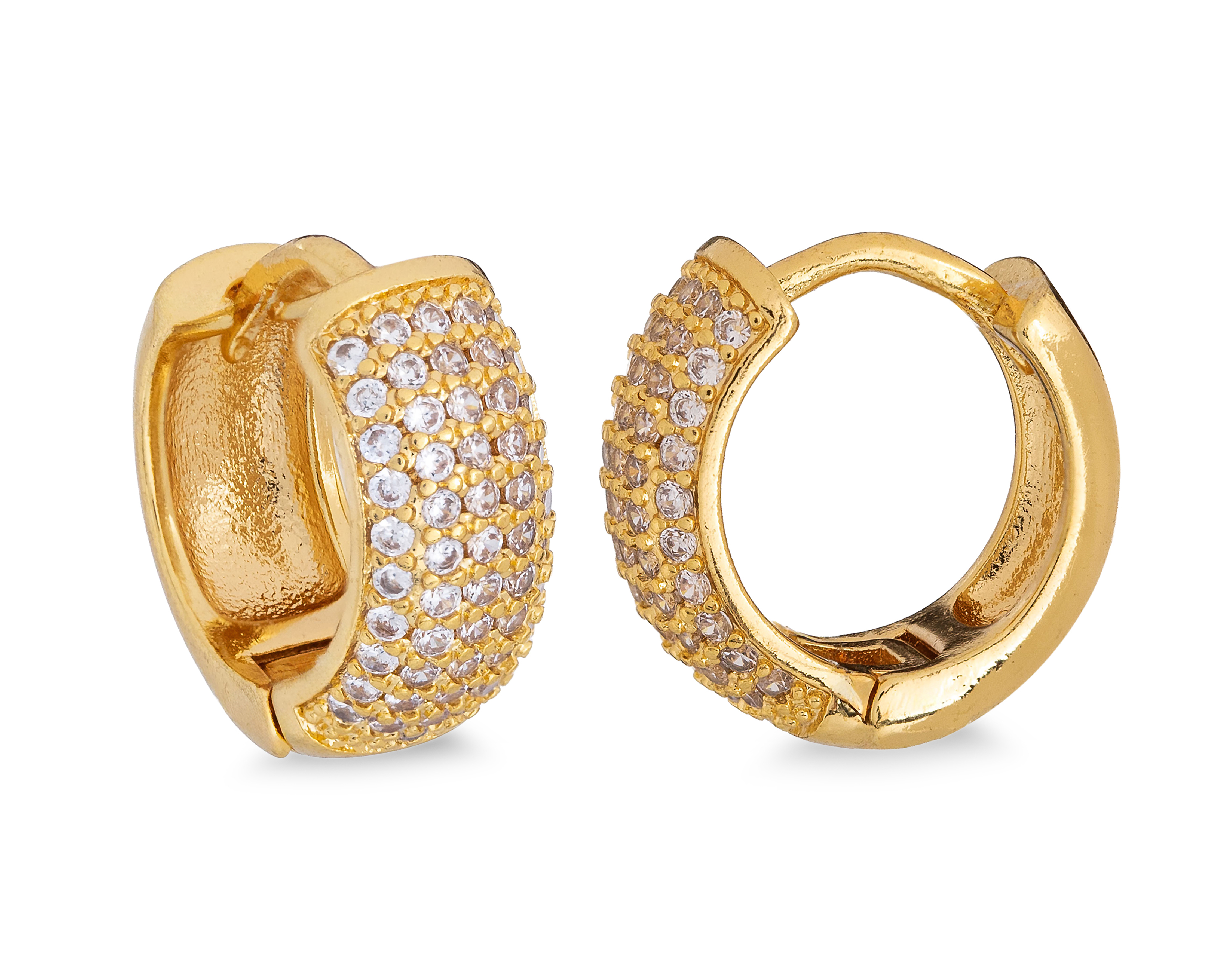 Aretes de Chapa de Oro 14K Allu Jewelry
