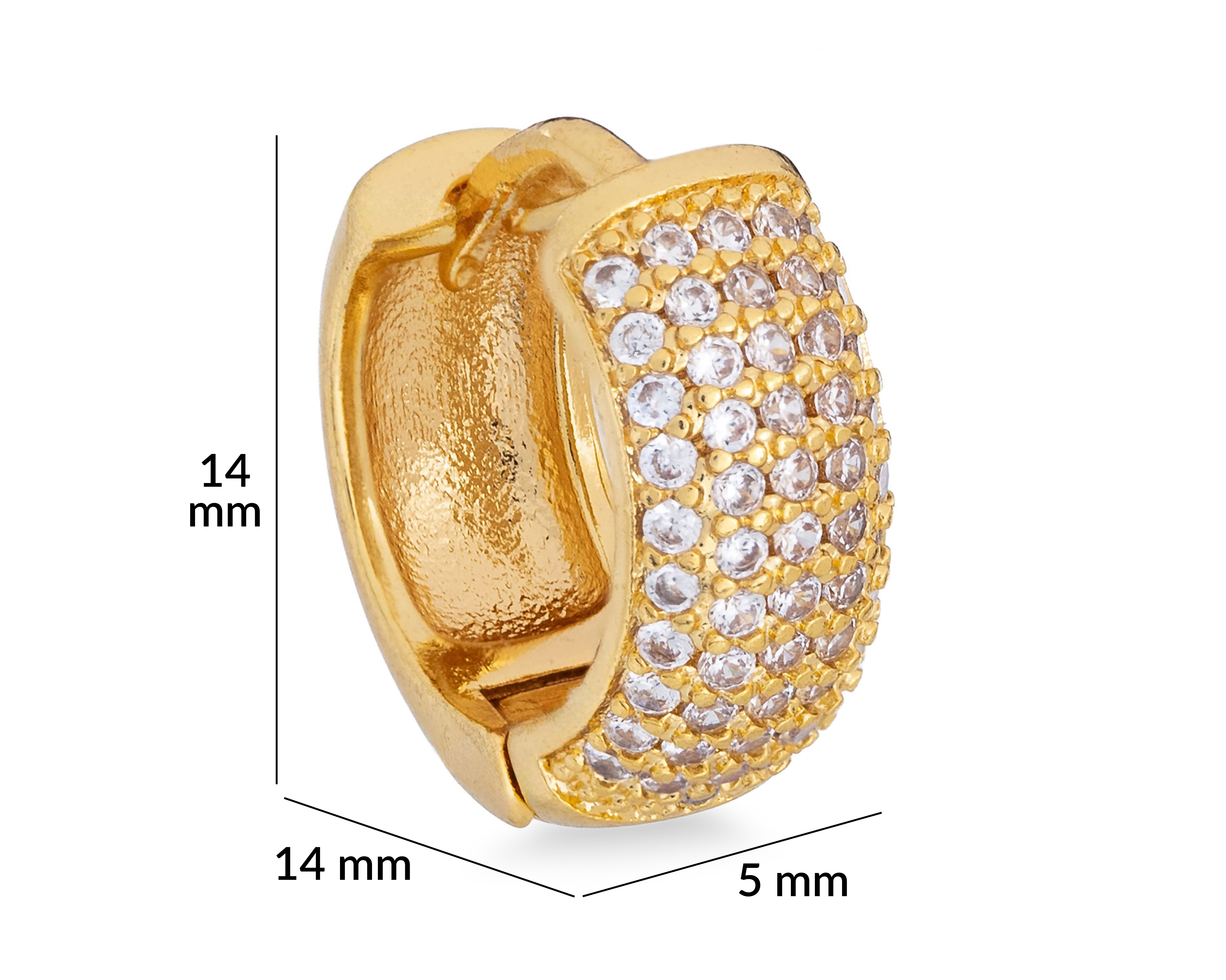 Foto 5 | Foto 5 | Aretes de Chapa de Oro 14K Allu Jewelry