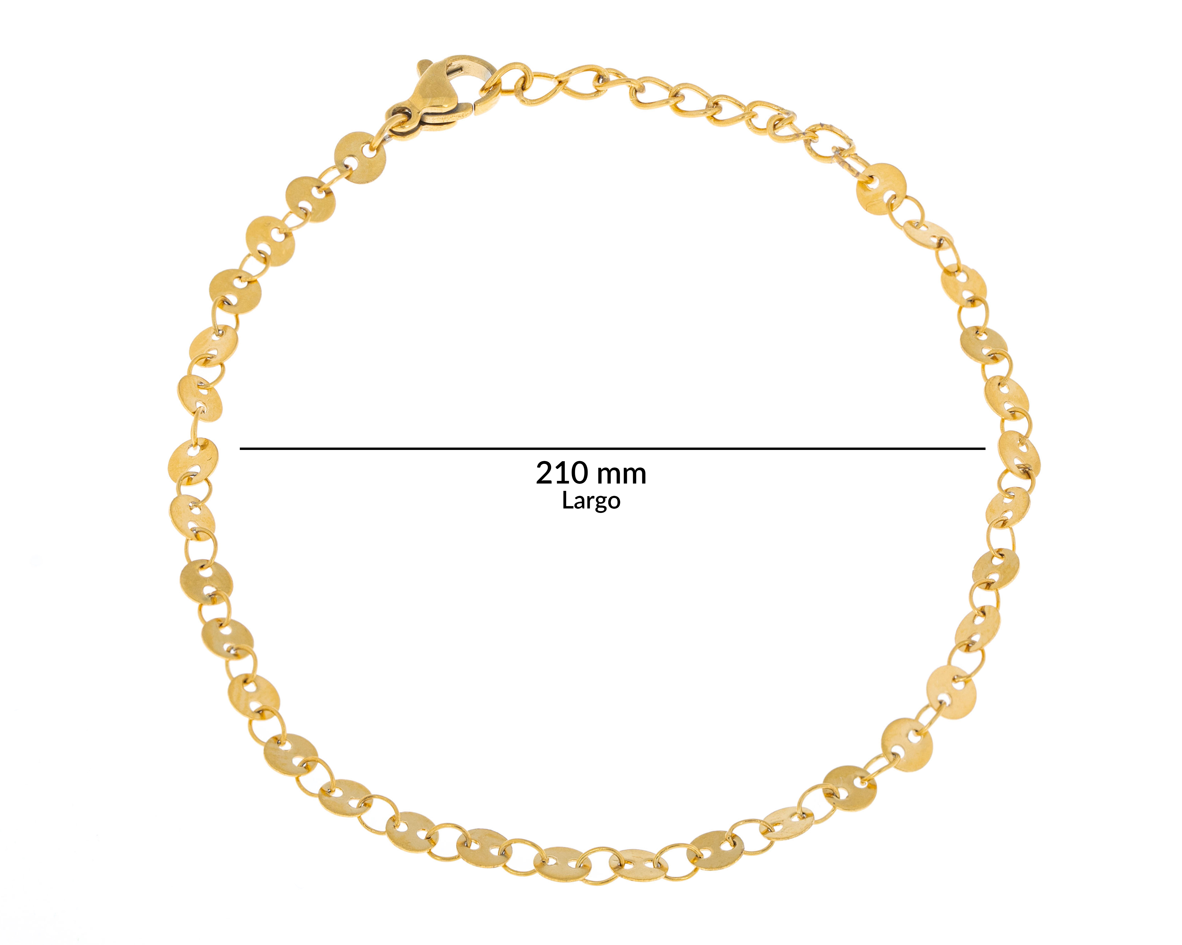 Foto 6 pulgar | Foto 5 | Pulsera Chapa de Oro 18k Ason