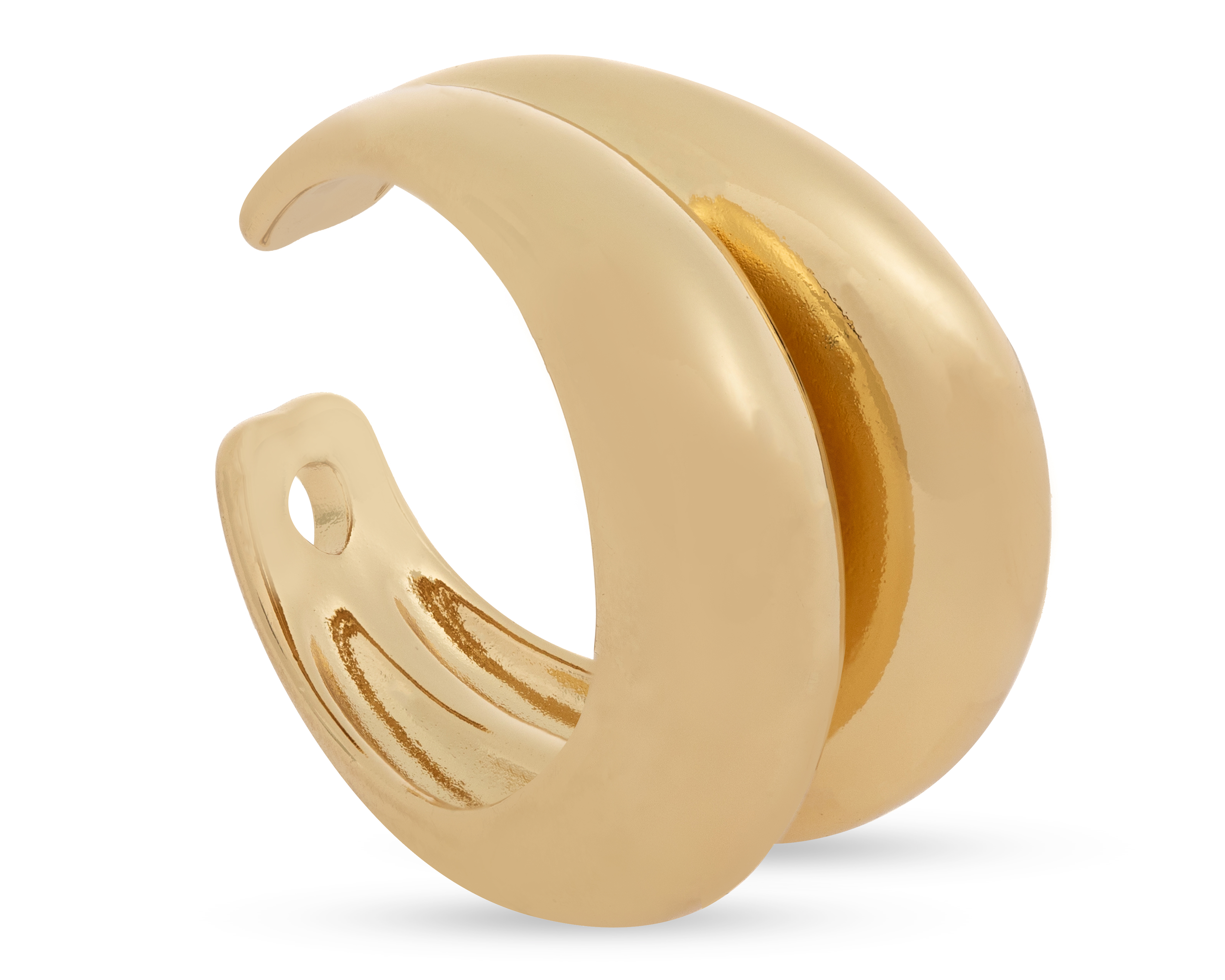 Foto 2 pulgar | Foto 1 | Anillo de Chapa de Oro 14k Jennifer Lopez Ajustable