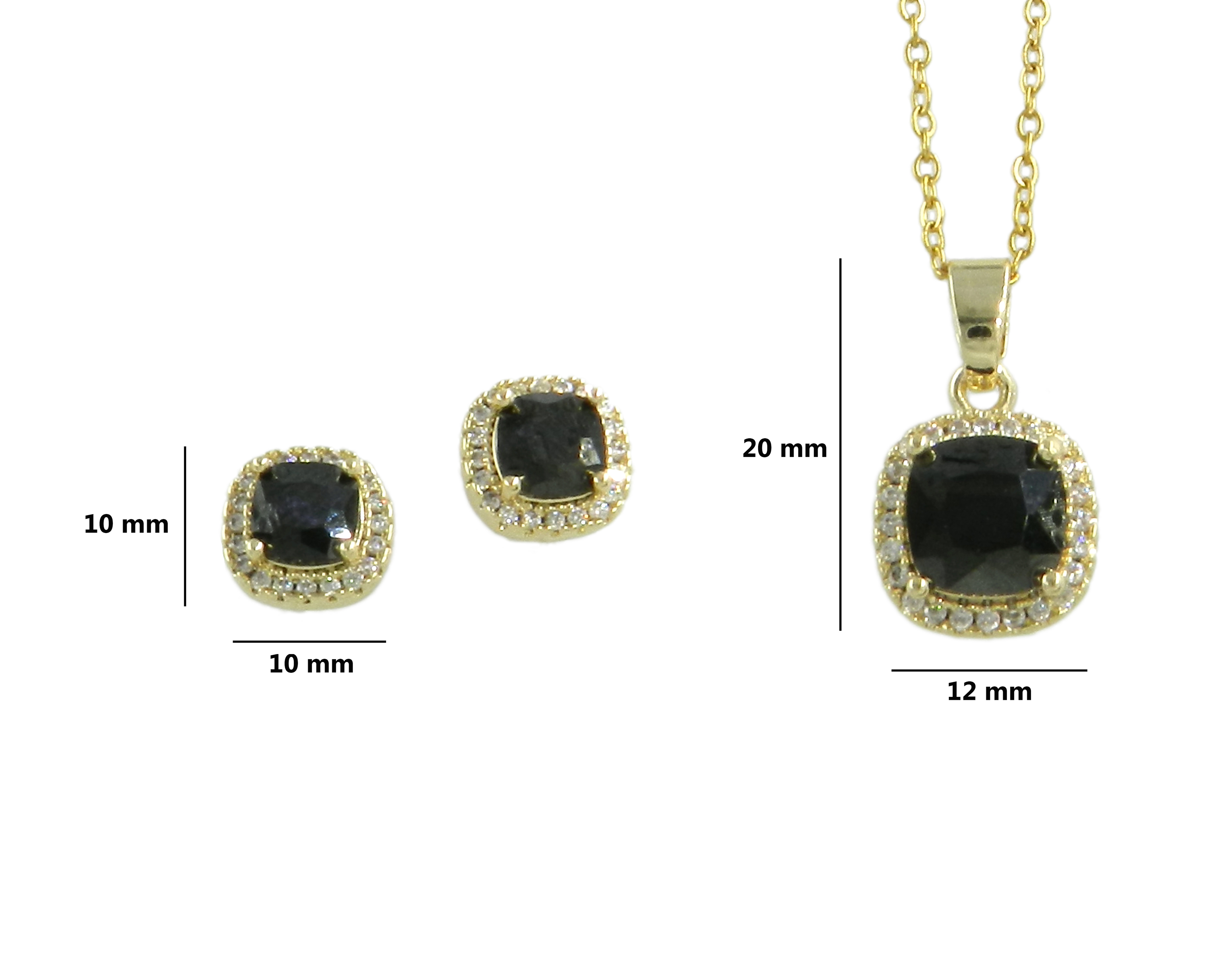 Foto 5 pulgar | Foto 4 | Collar y Aretes de Chapa de Oro 14K Diseños Creativos