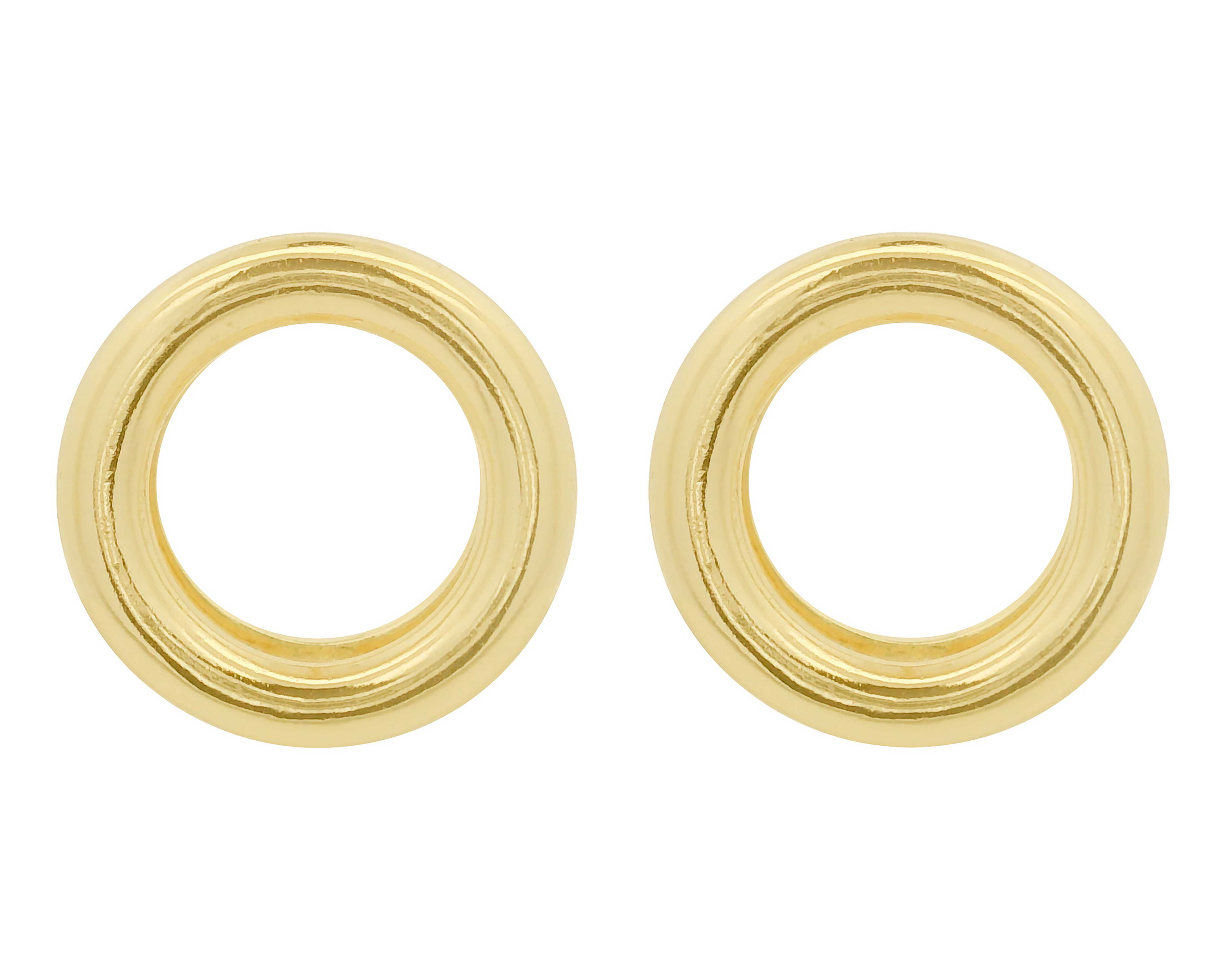 Aretes Chapa de Oro 18K Sentimientos