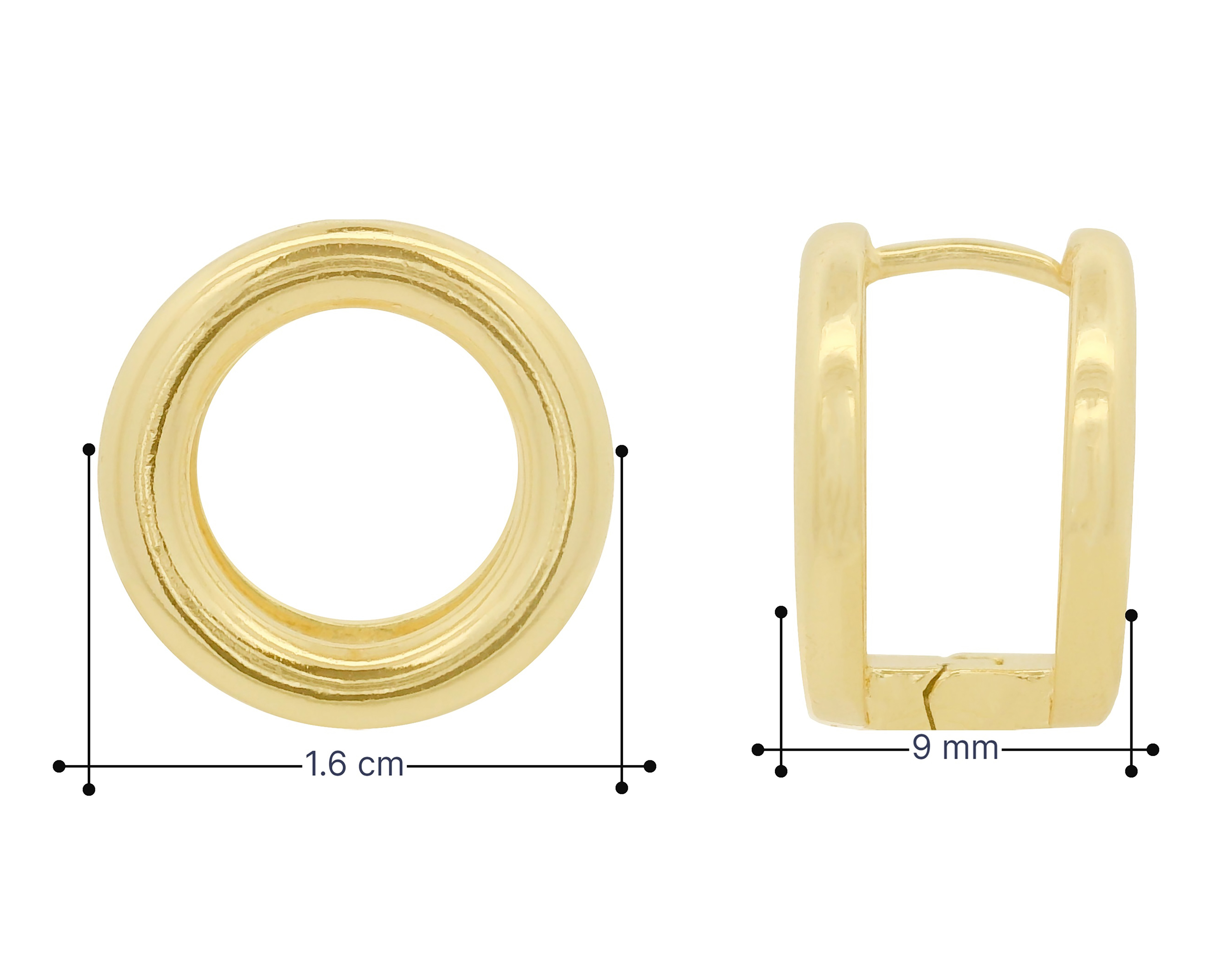 Foto 5 pulgar | Foto 4 | Aretes Chapa de Oro 18K Sentimientos