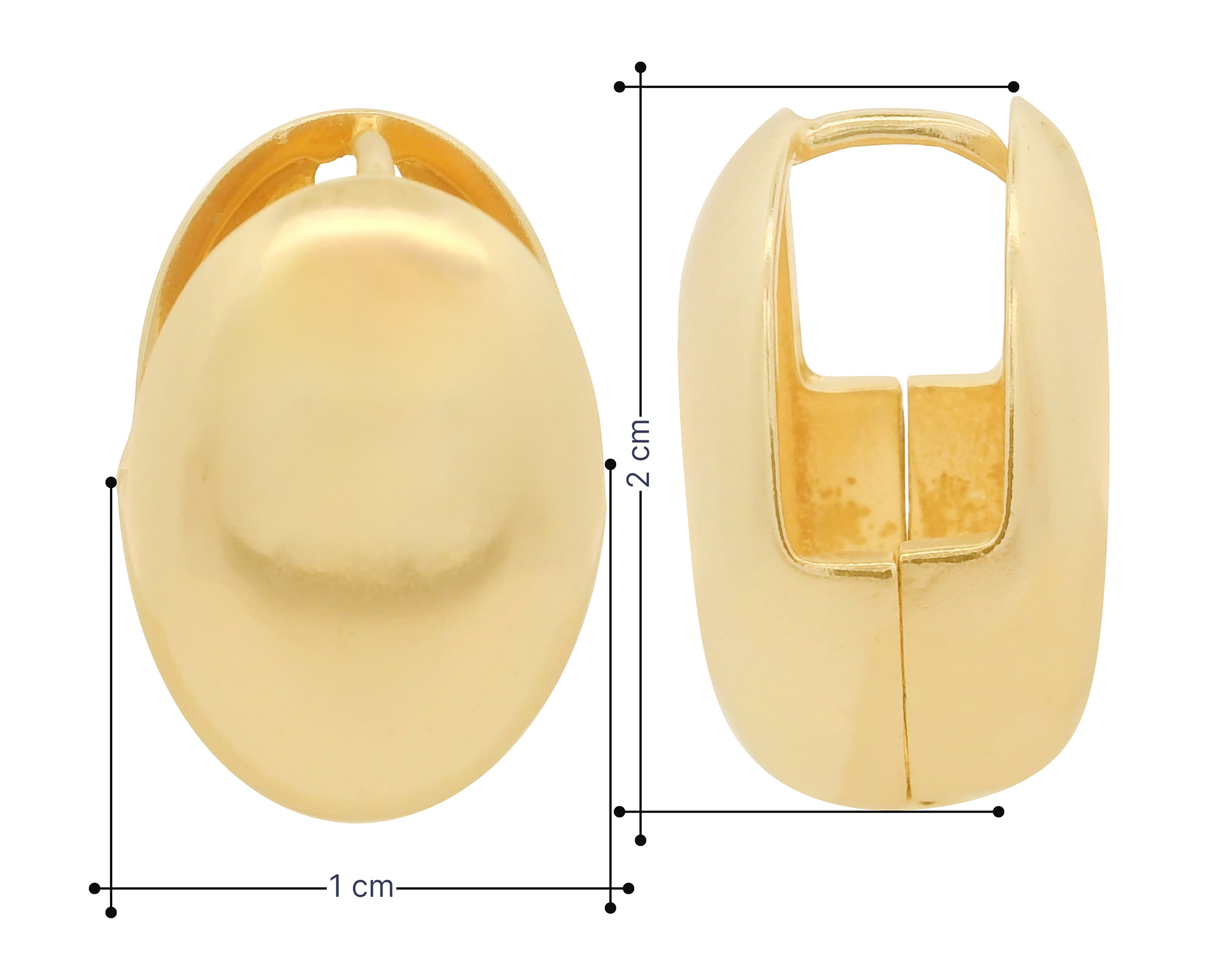 Foto 6 pulgar | Foto 5 | Aretes Chapa de Oro 18K Sentimientos