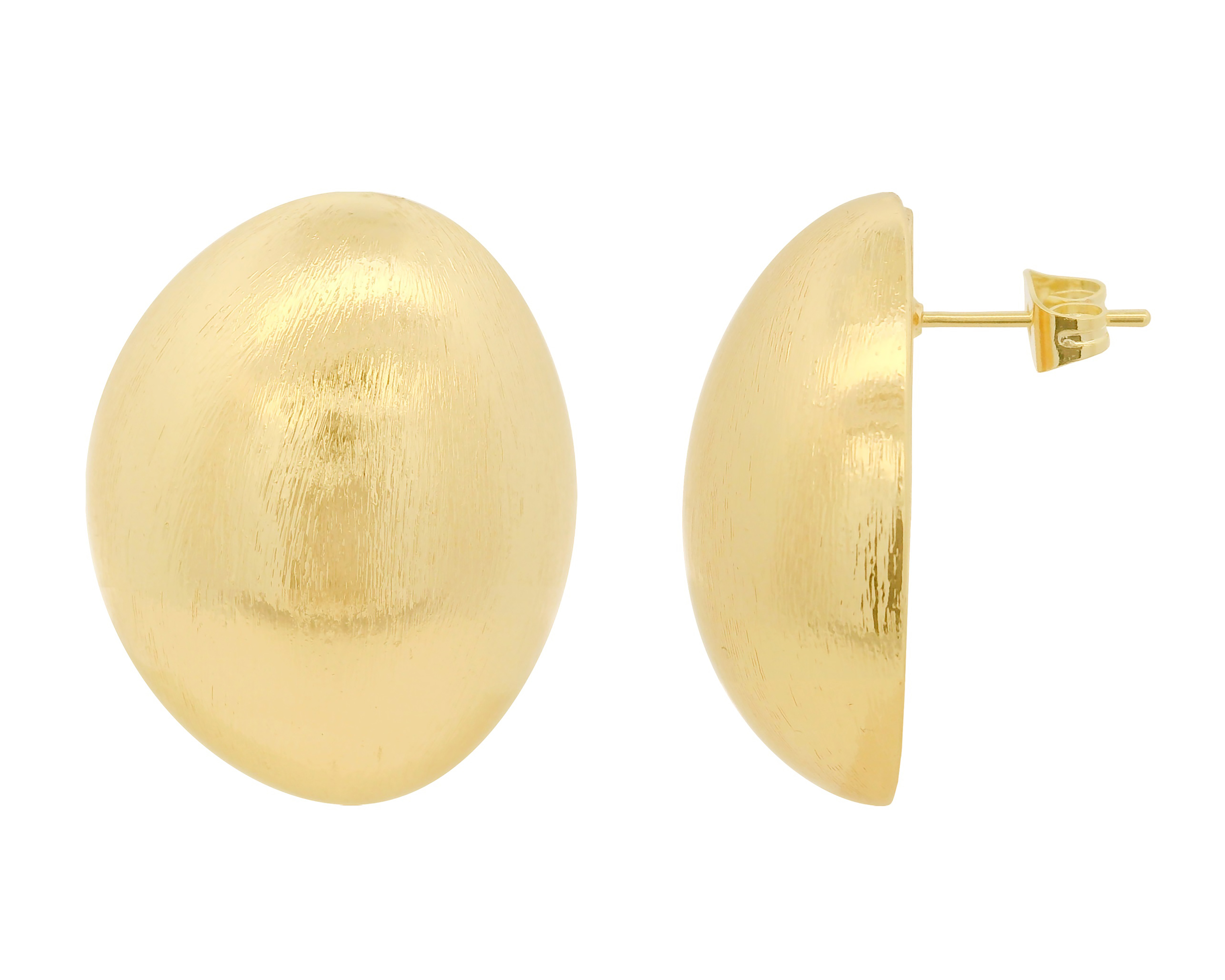 Foto 3 pulgar | Foto 2 | Aretes de Chapa de Oro 18K Sentimientos