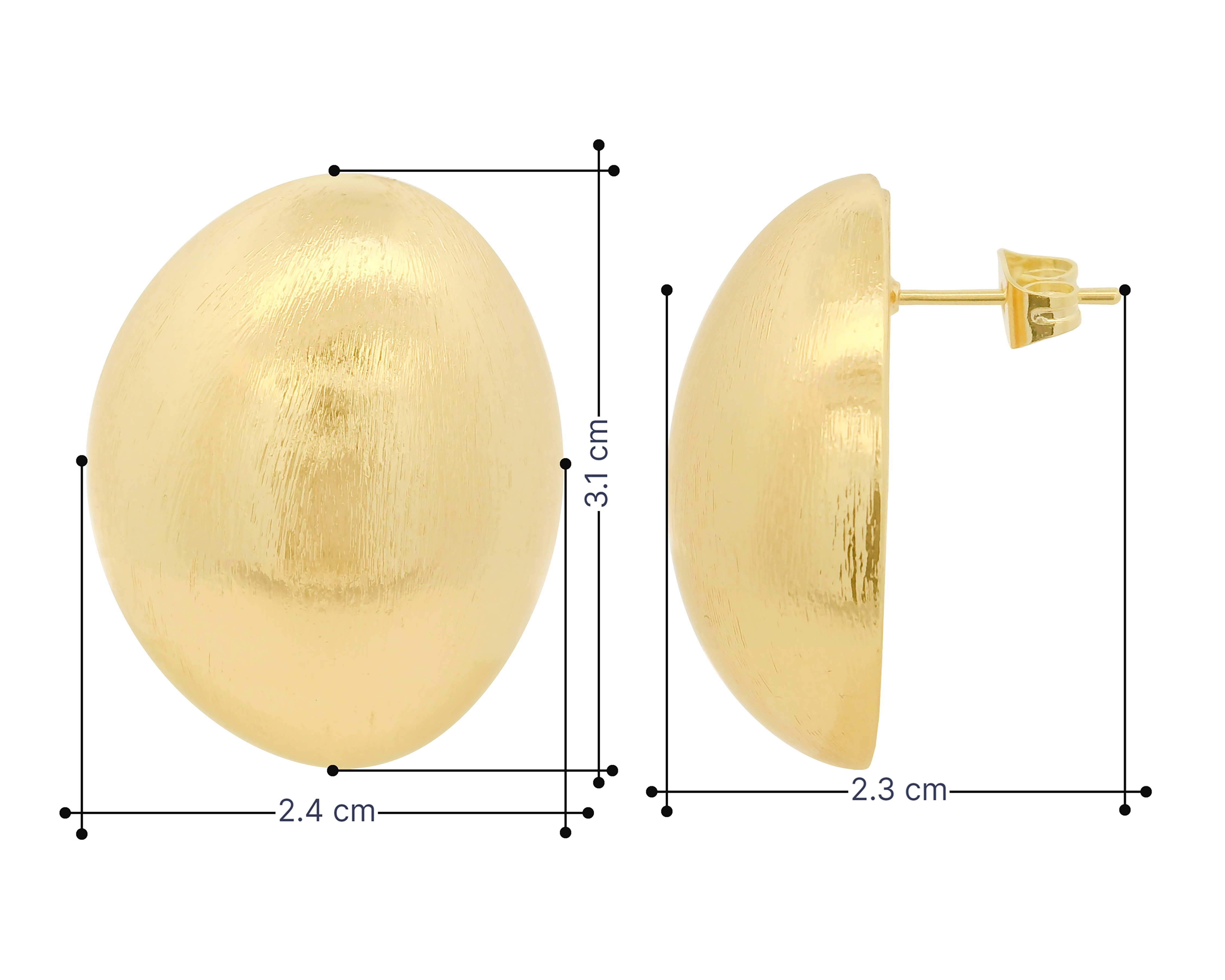 Foto 4 | Foto 4 | Aretes de Chapa de Oro 18K Sentimientos