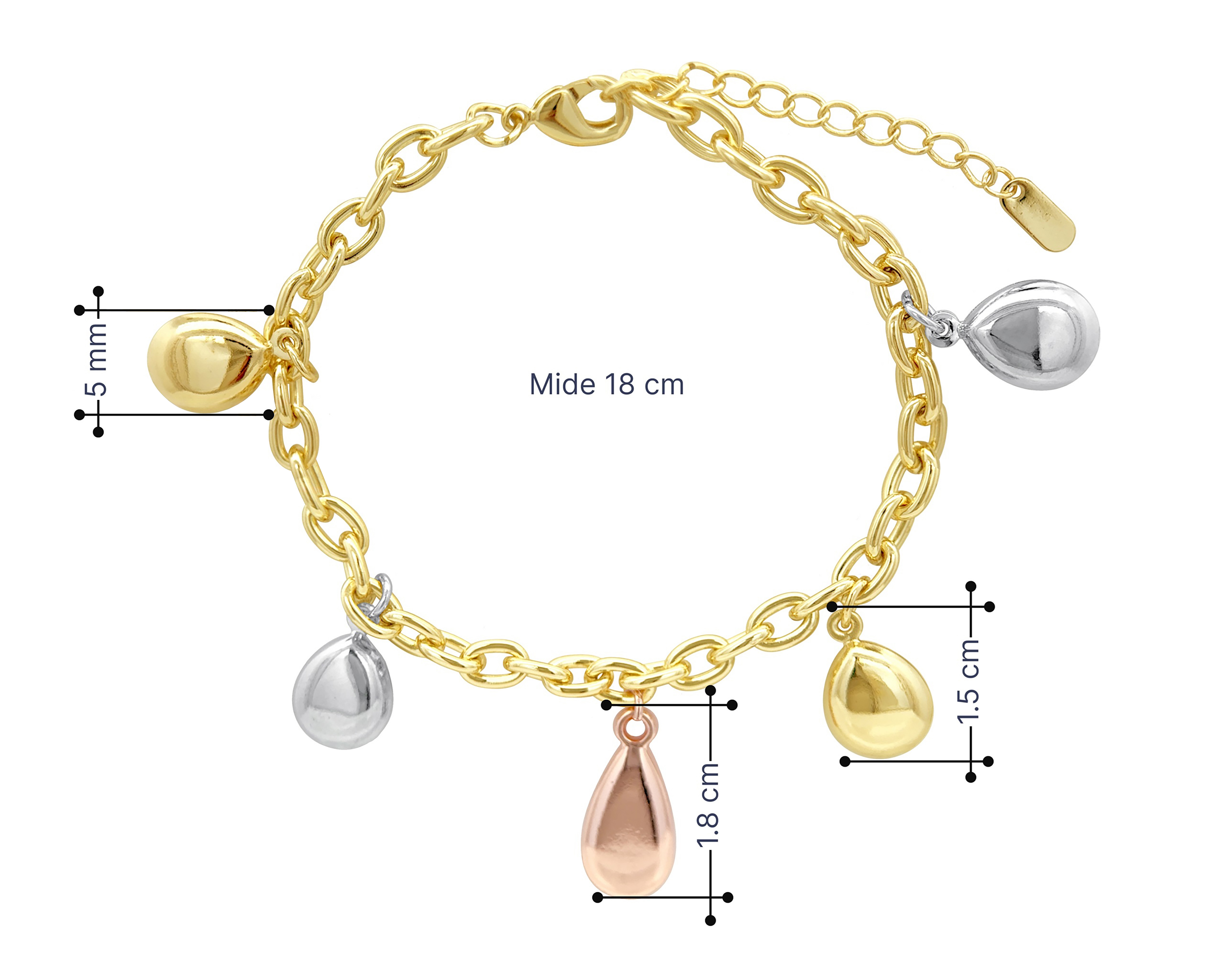 Foto 5 pulgar | Foto 4 | Pulsera Chapa de Oro Sentimientos