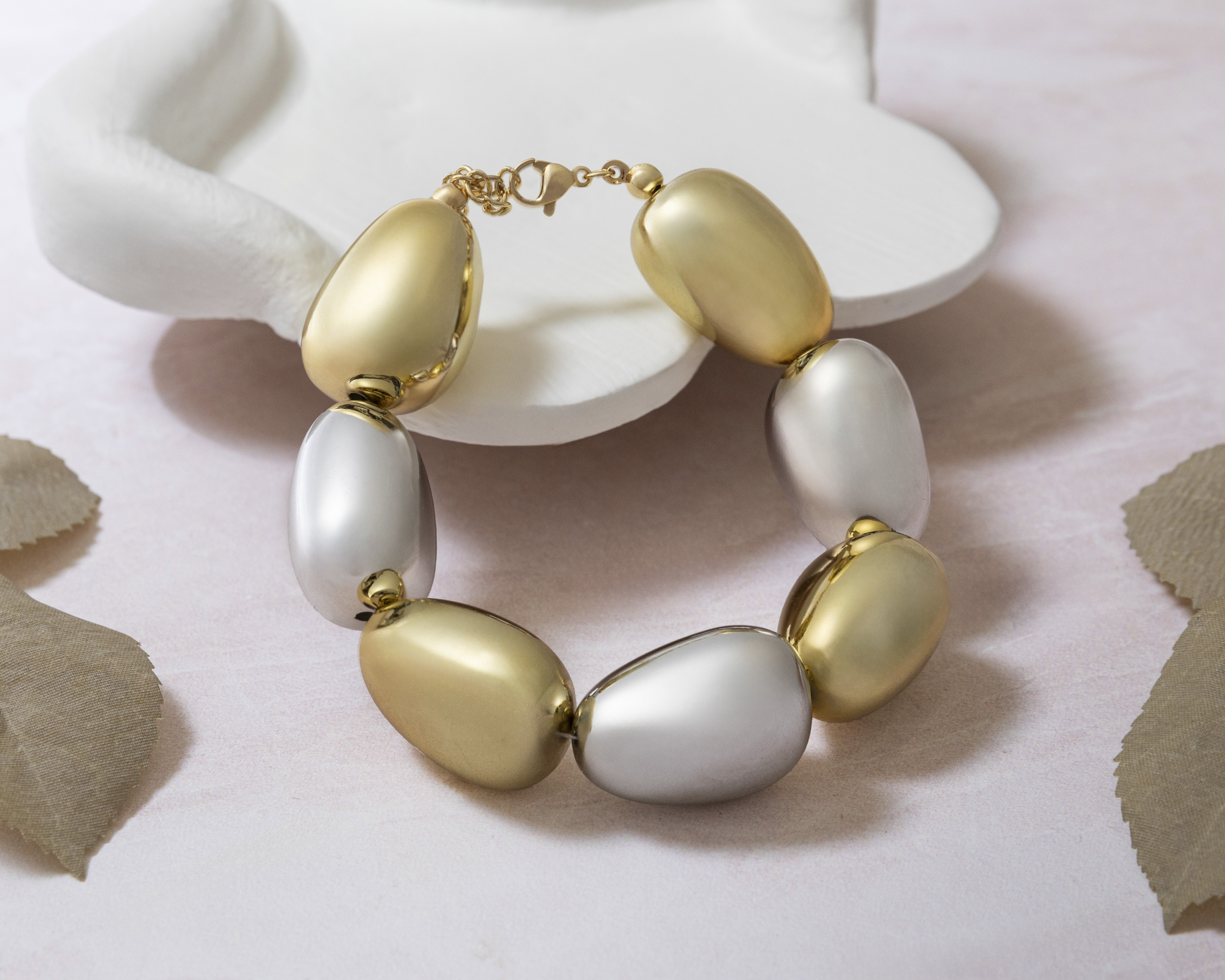 Foto 5 pulgar | Foto 4 | Pulsera de Chapa de Oro Mashala