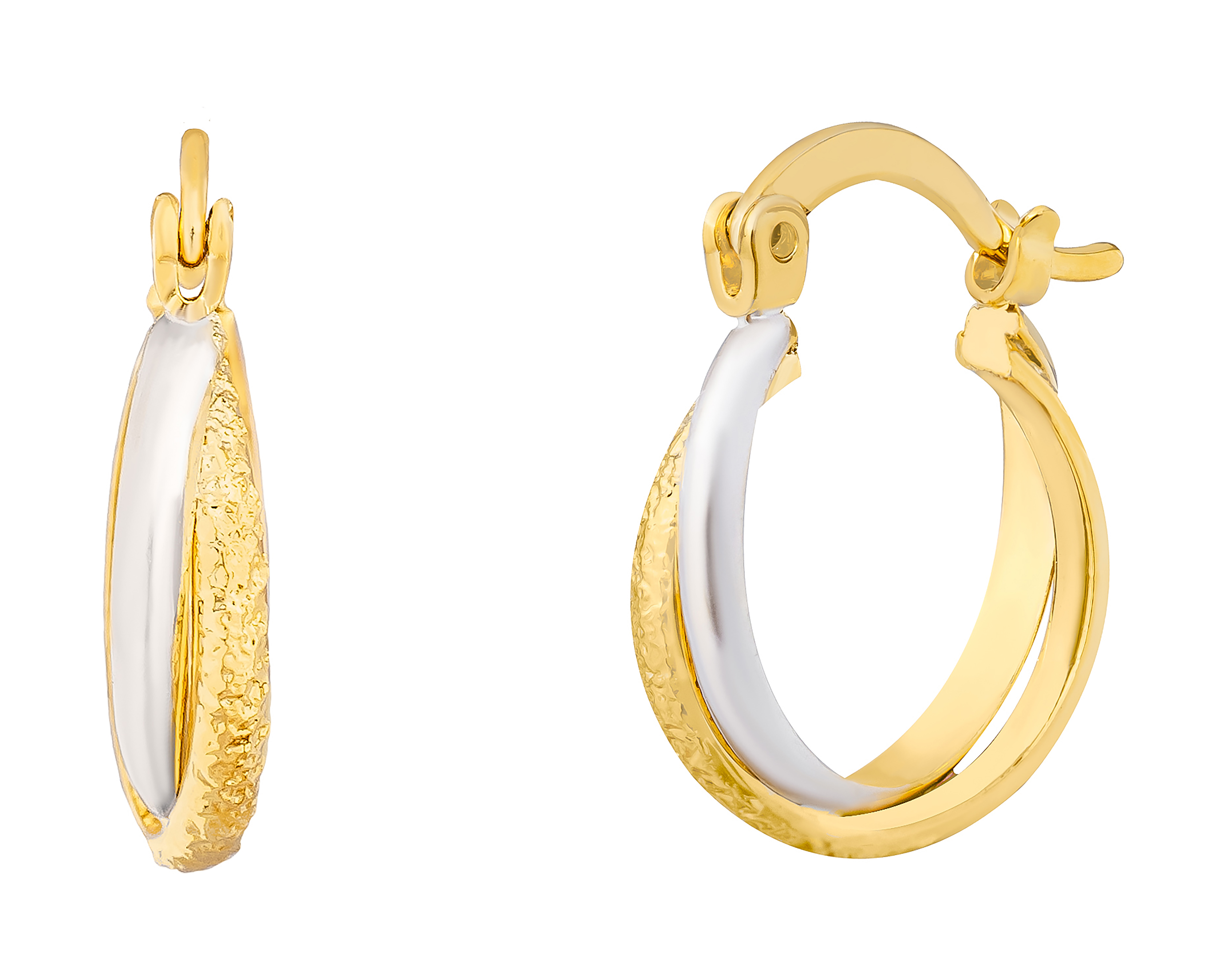 Foto 2 | Foto 2 | Aretes de Chapa de Oro 18K Plafer