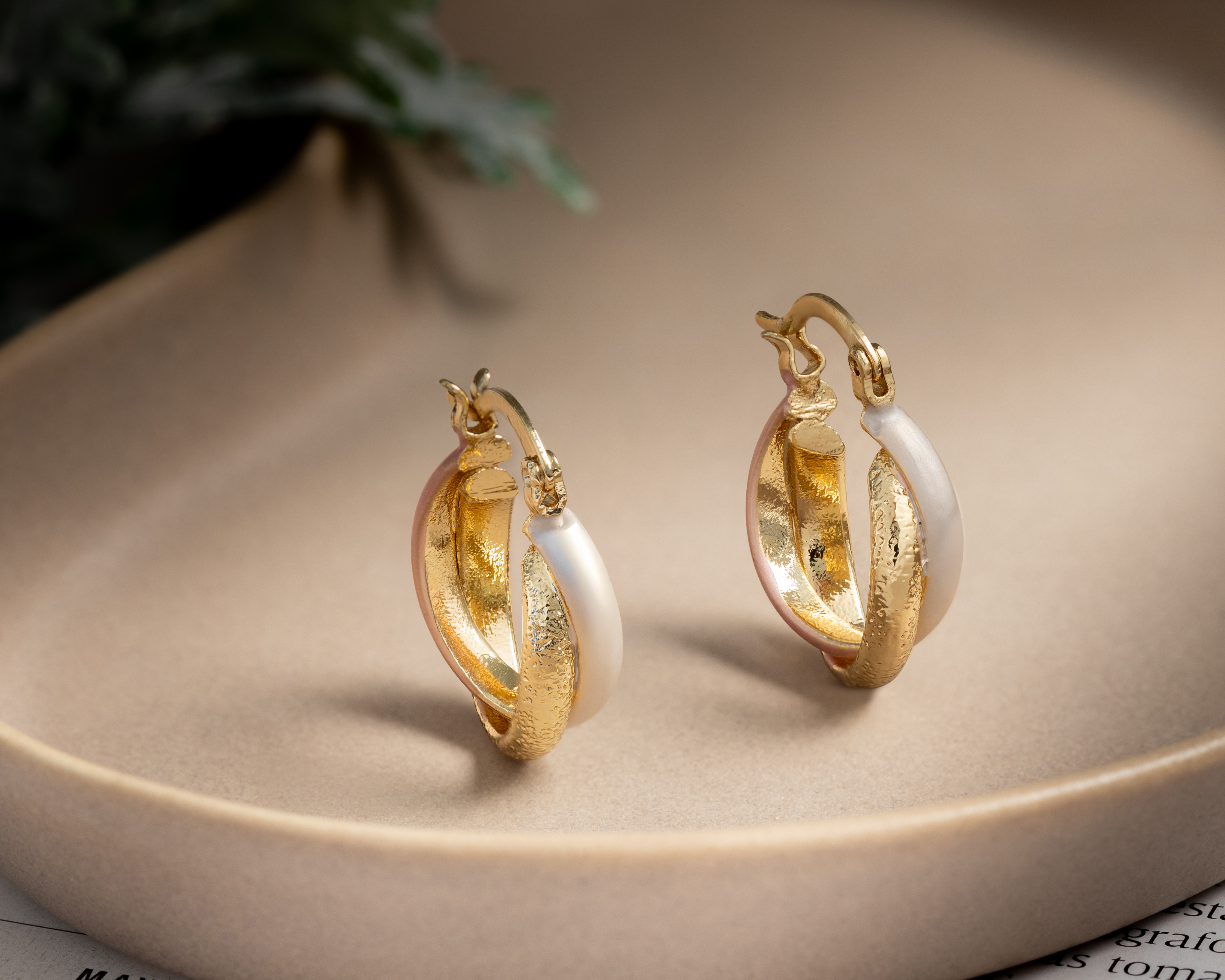 Foto 5 | Foto 5 | Aretes de Chapa de Oro 18K Plafer