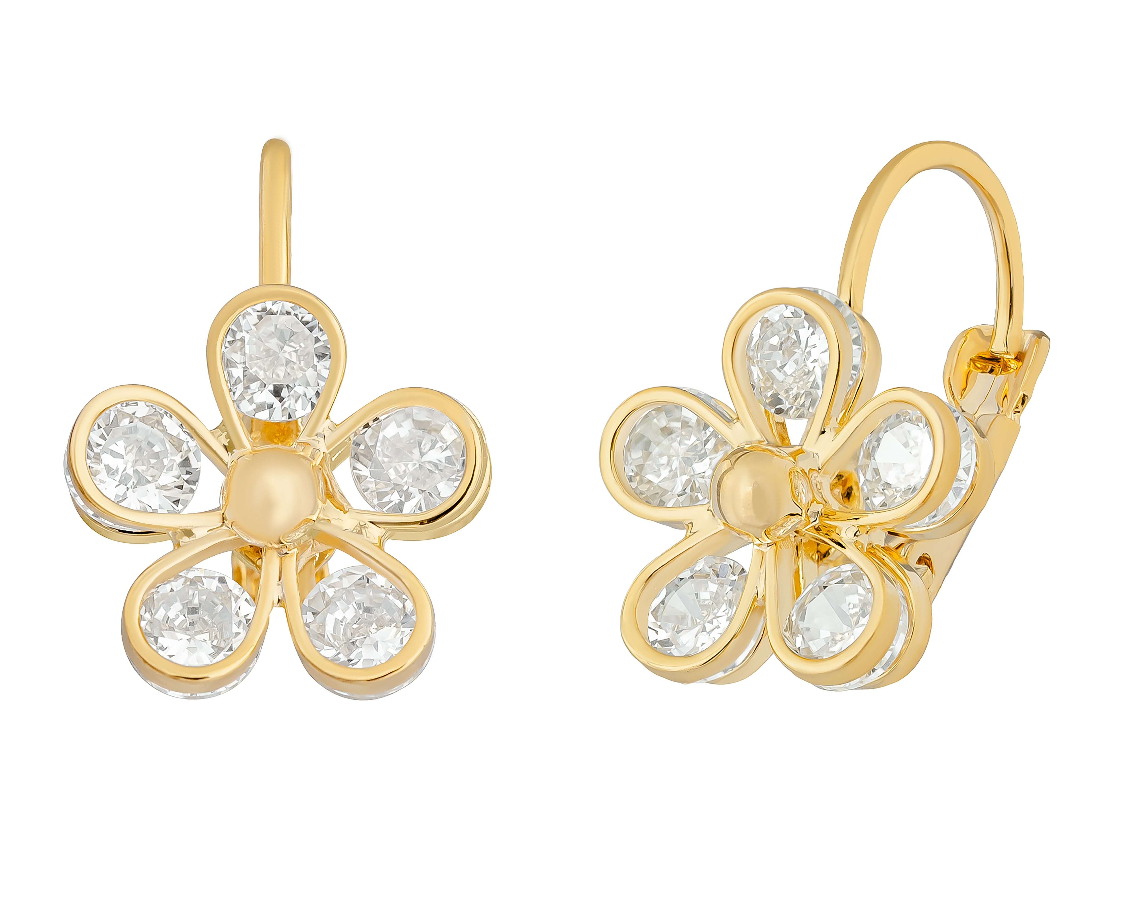 Foto 2 | Foto 2 | Aretes de Chapa de Oro 18k Plafer