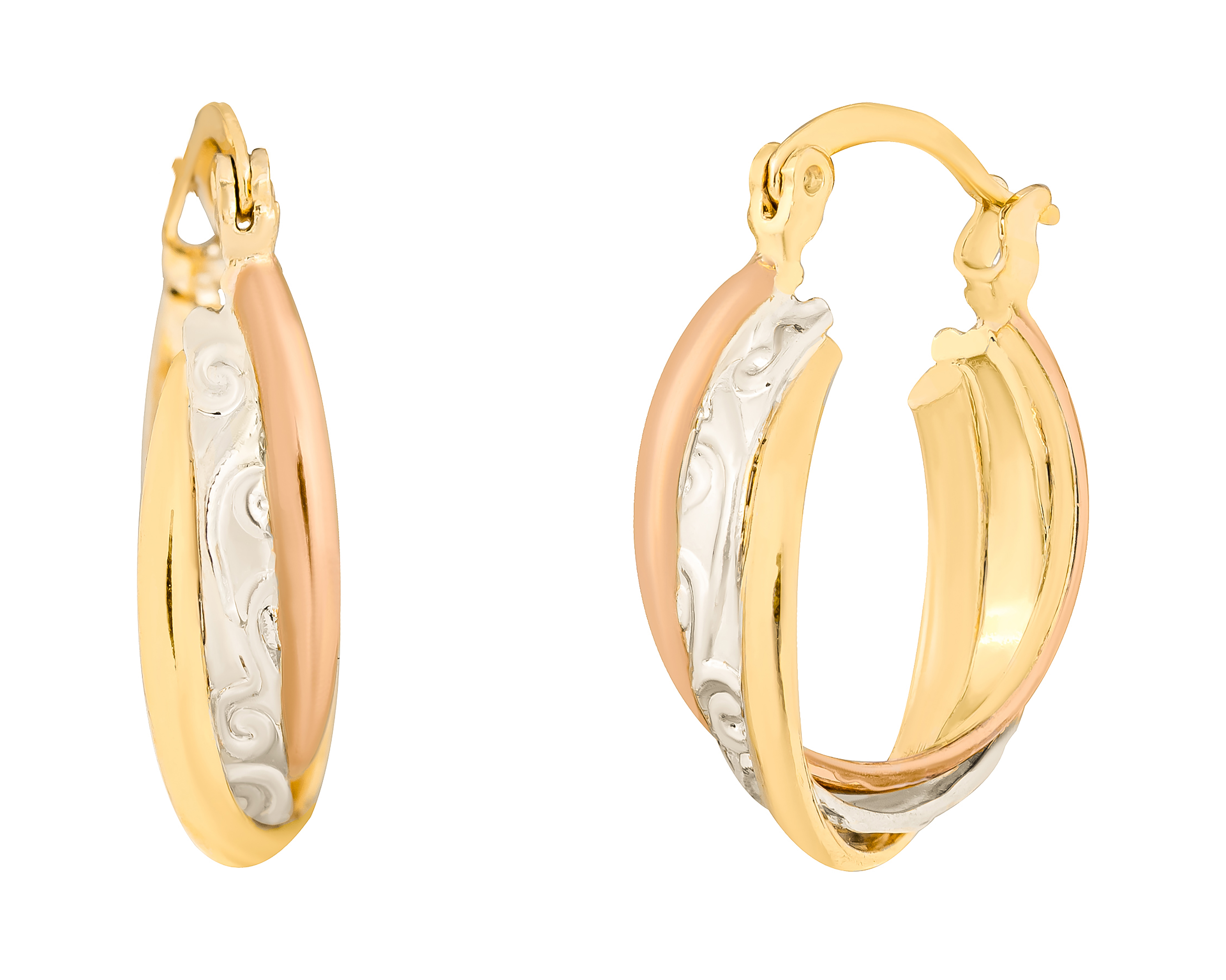 Foto 2 | Foto 2 | Aretes de Chapa de Oro 18k Plafer