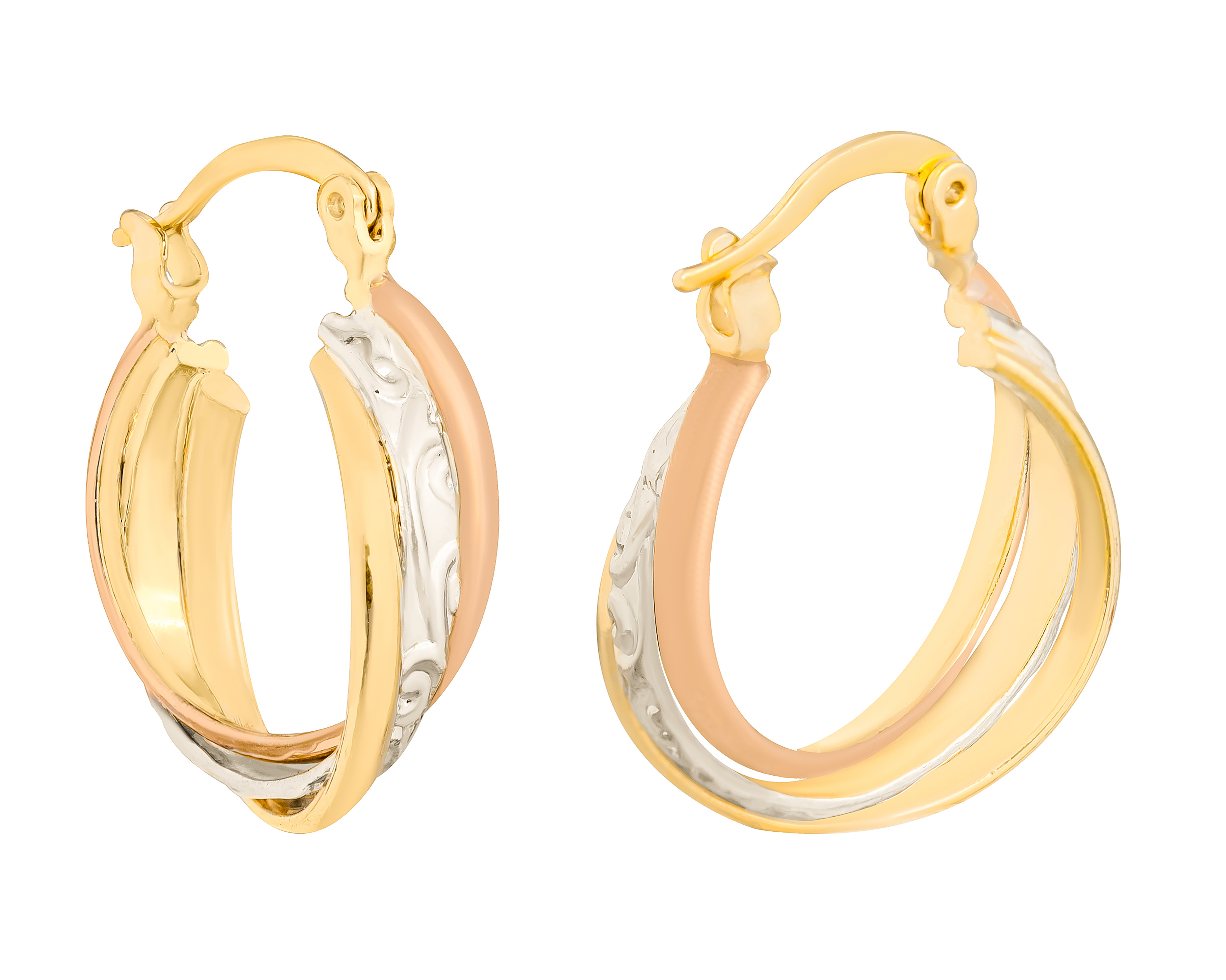 Foto 4 pulgar | Foto 3 | Aretes de Chapa de Oro 18k Plafer