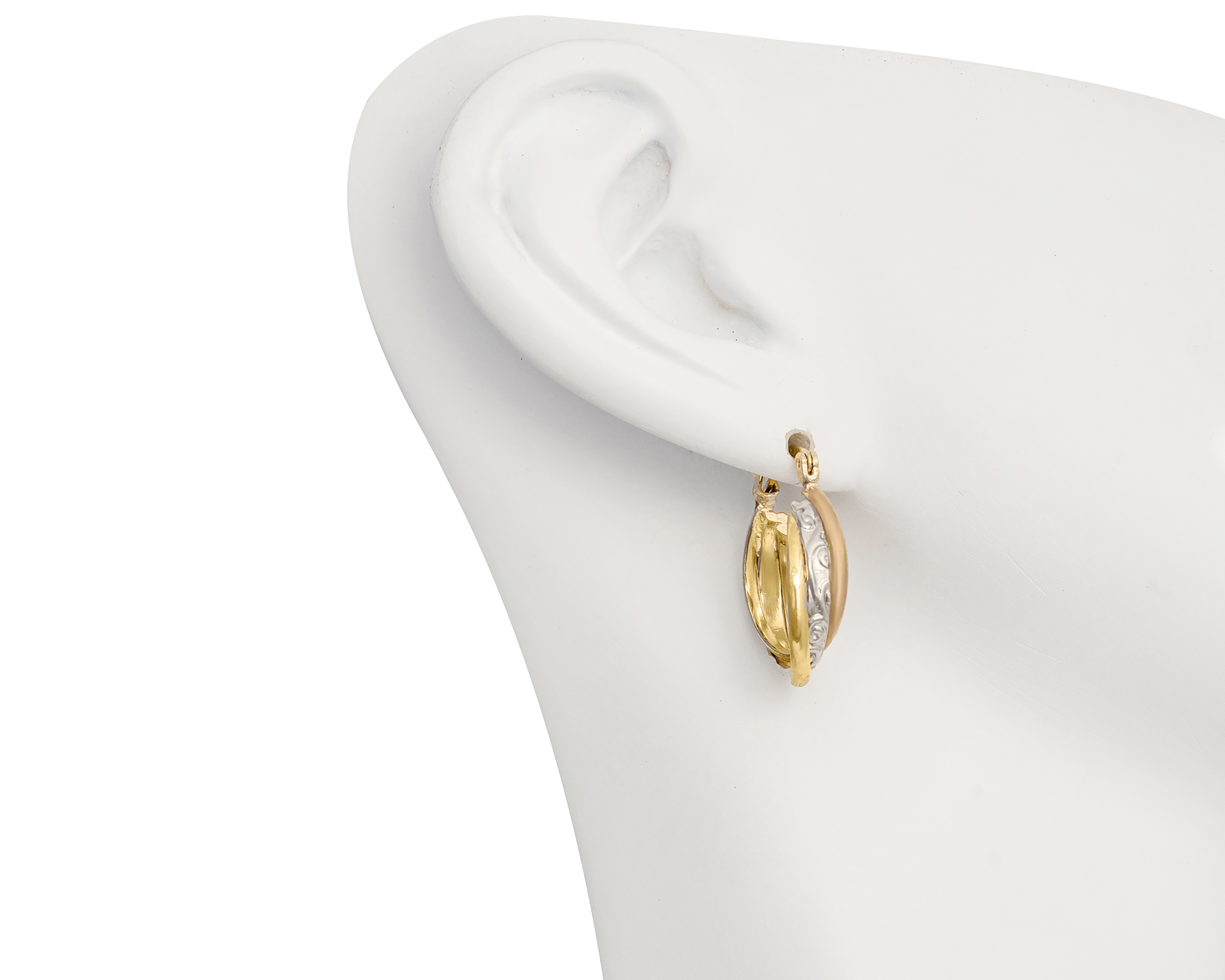 Foto 6 pulgar | Foto 5 | Aretes de Chapa de Oro 18k Plafer