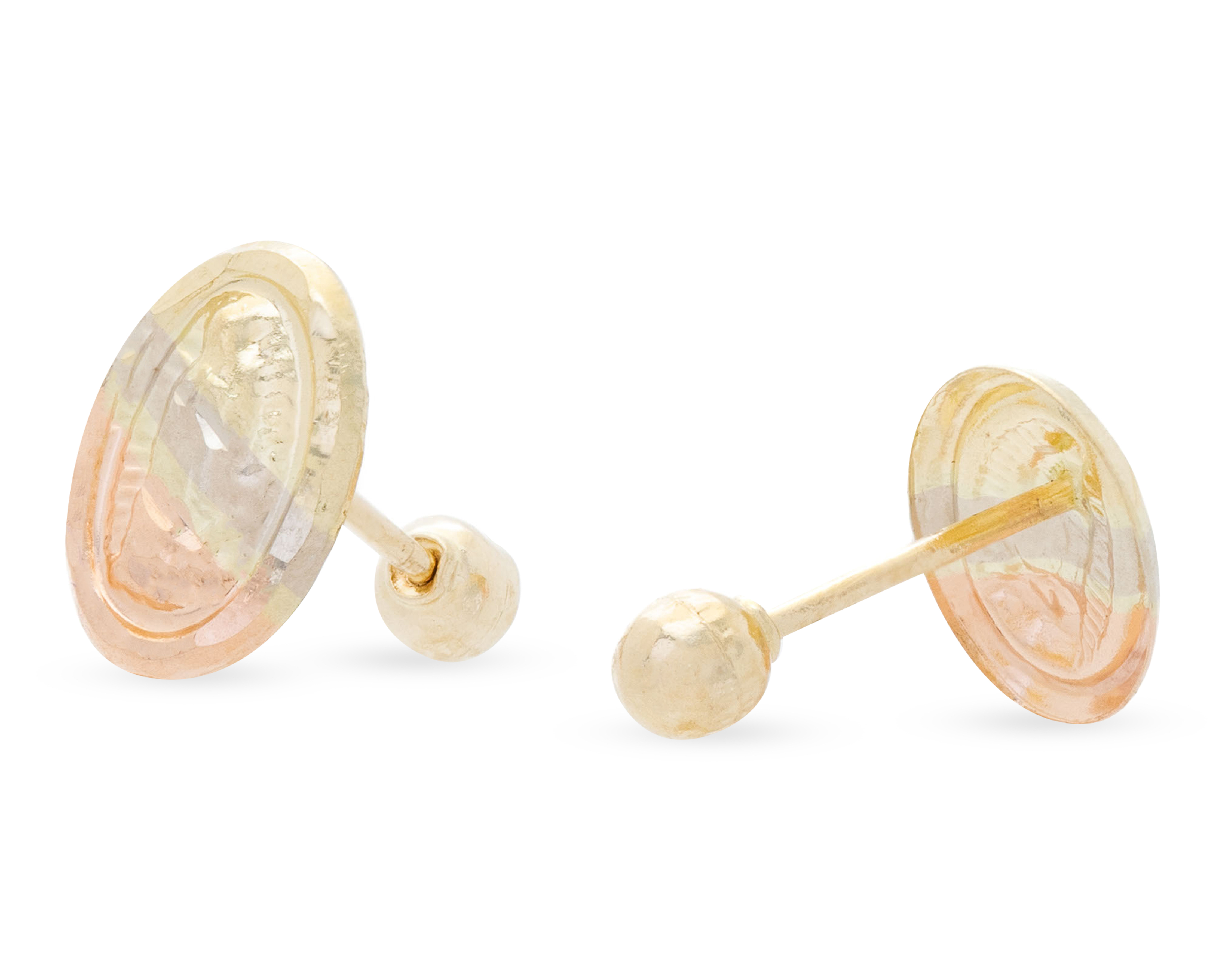 Foto 3 pulgar | Foto 2 | Broqueles de Oro 10K Sentimientos