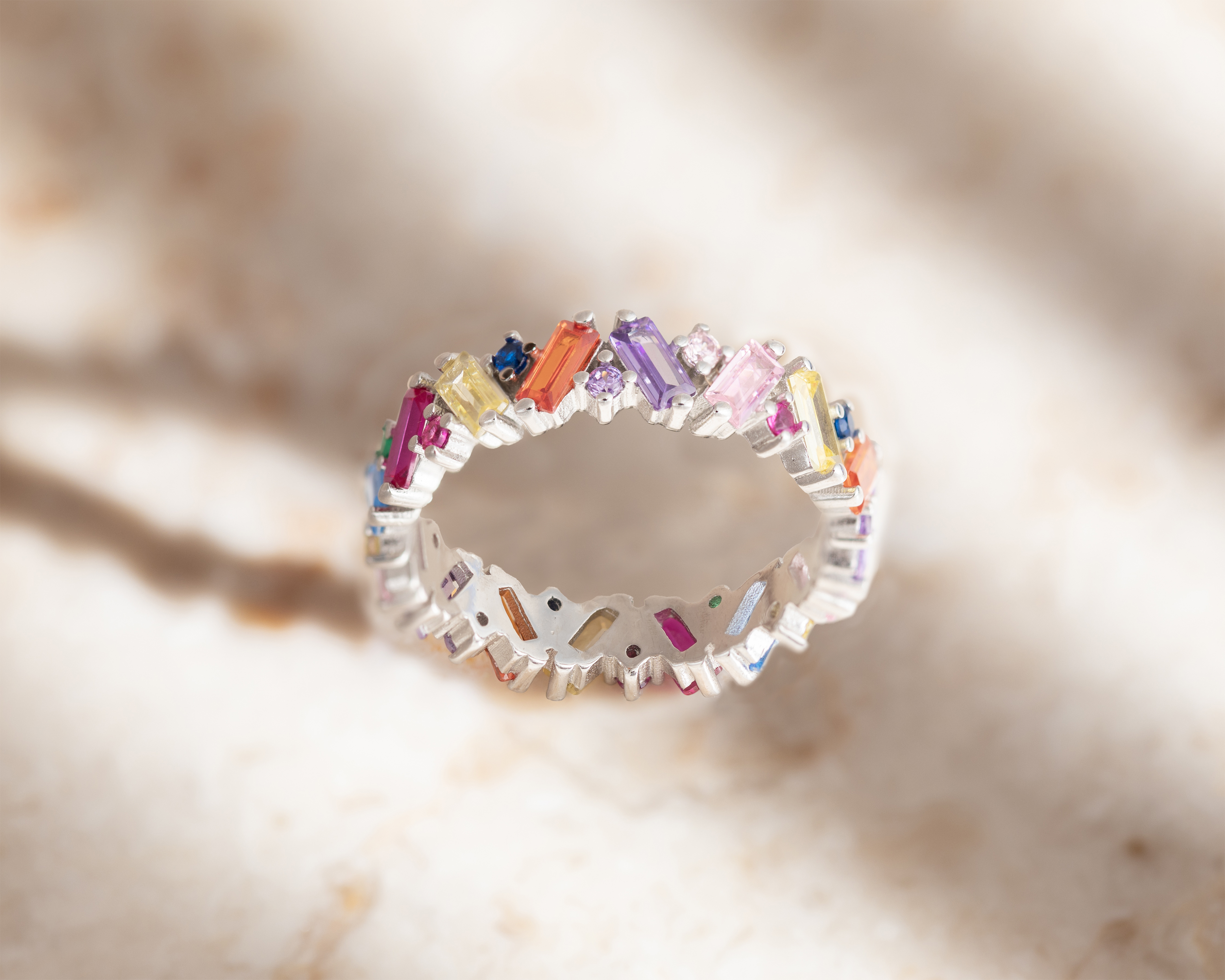 Foto 6 pulgar | Foto 5 | Anillo de Plata Sahara Talla 8 - 8.5