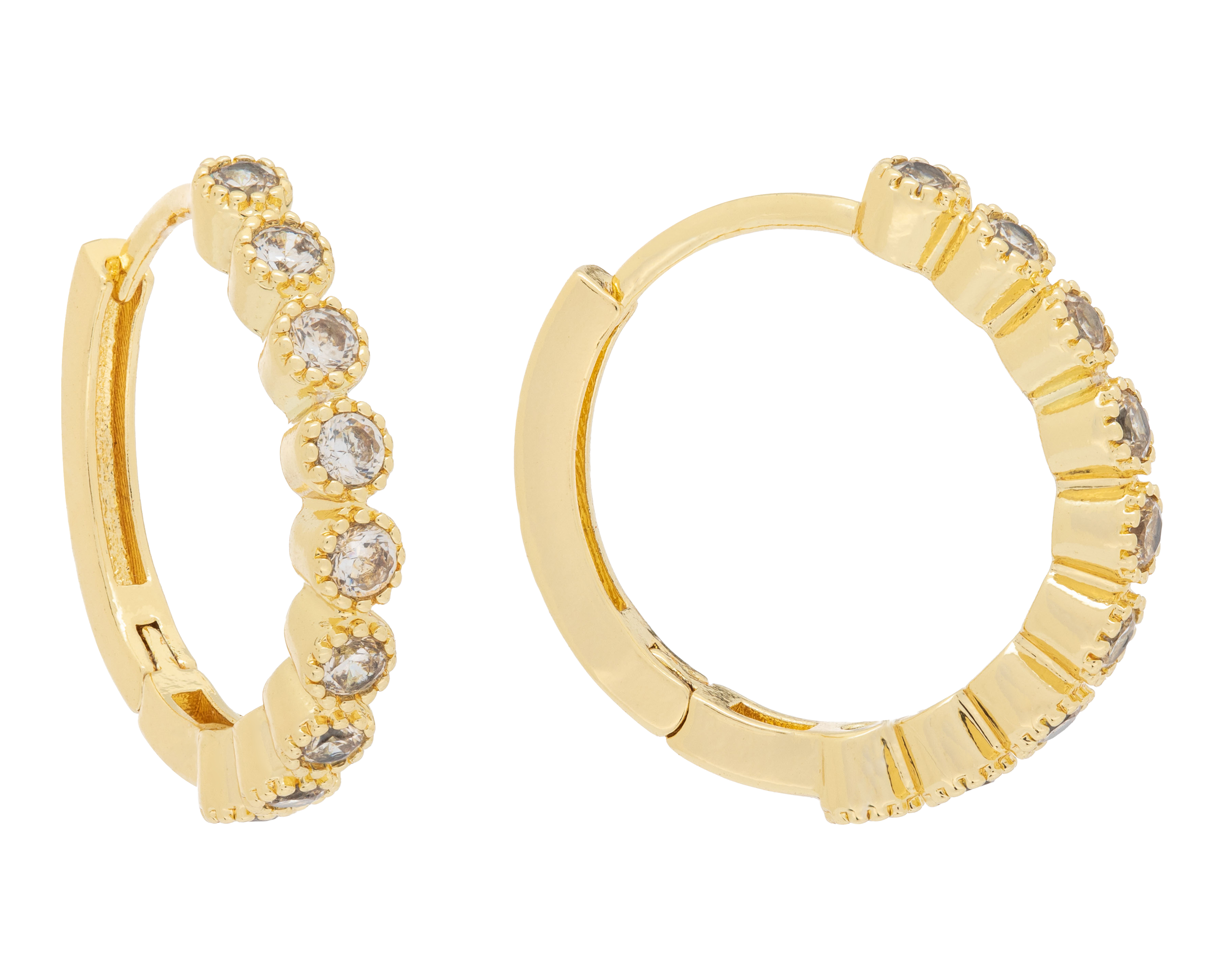 Aretes Chapa de Oro 18k NK