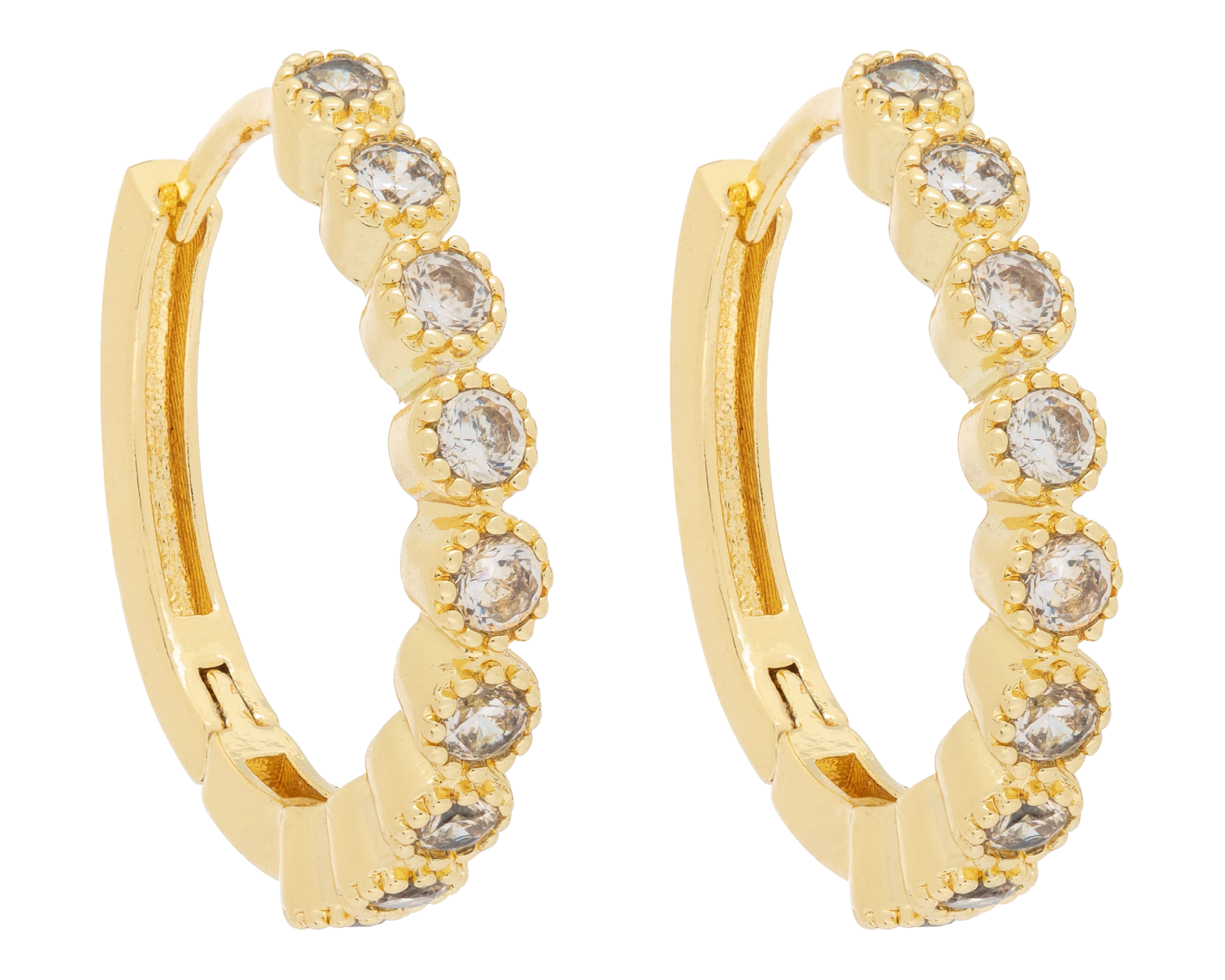 Foto 2 | Foto 2 | Aretes Chapa de Oro 18k NK