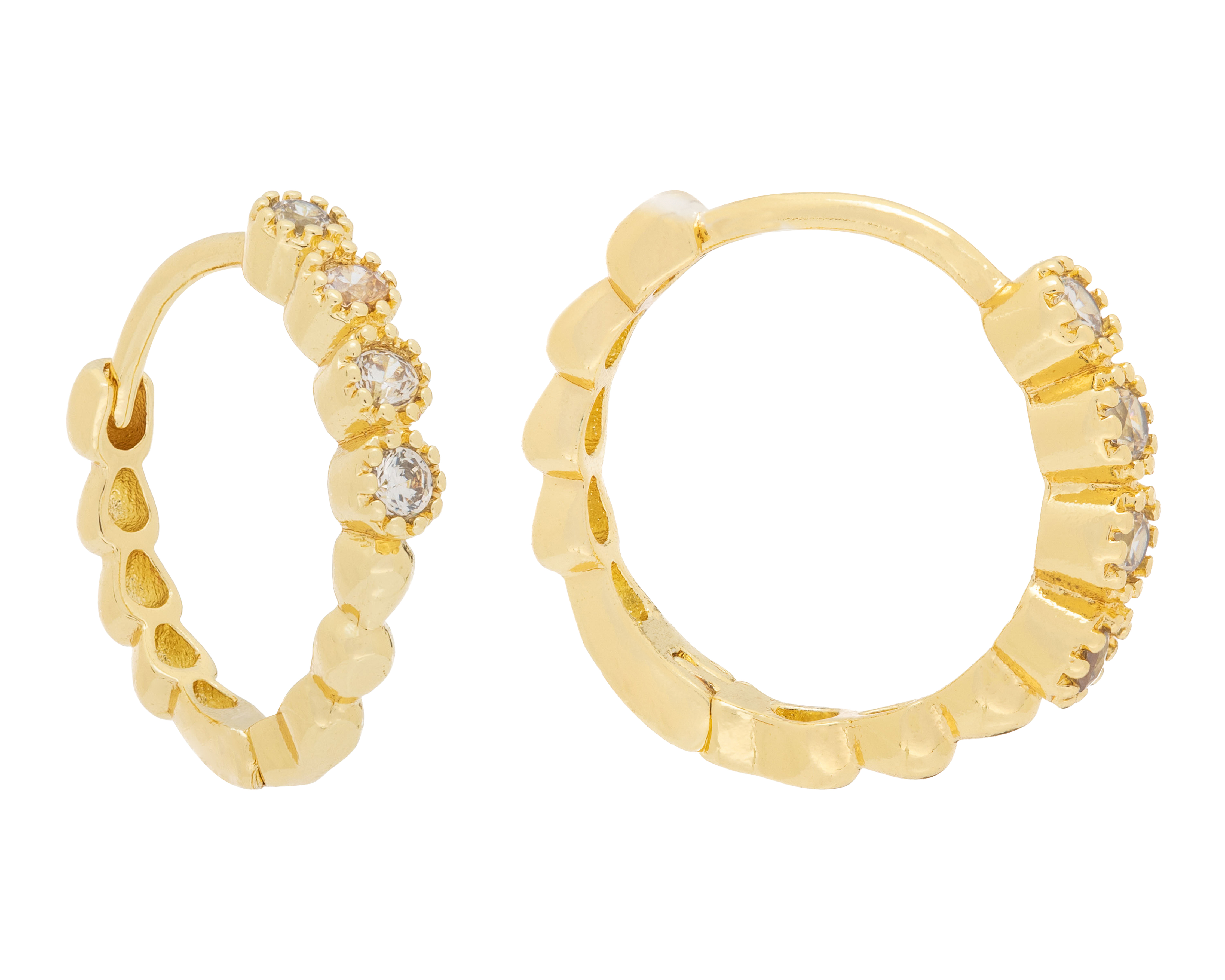 Foto 1 | Foto 1 | Arracadas Chapa de Oro 18k NK