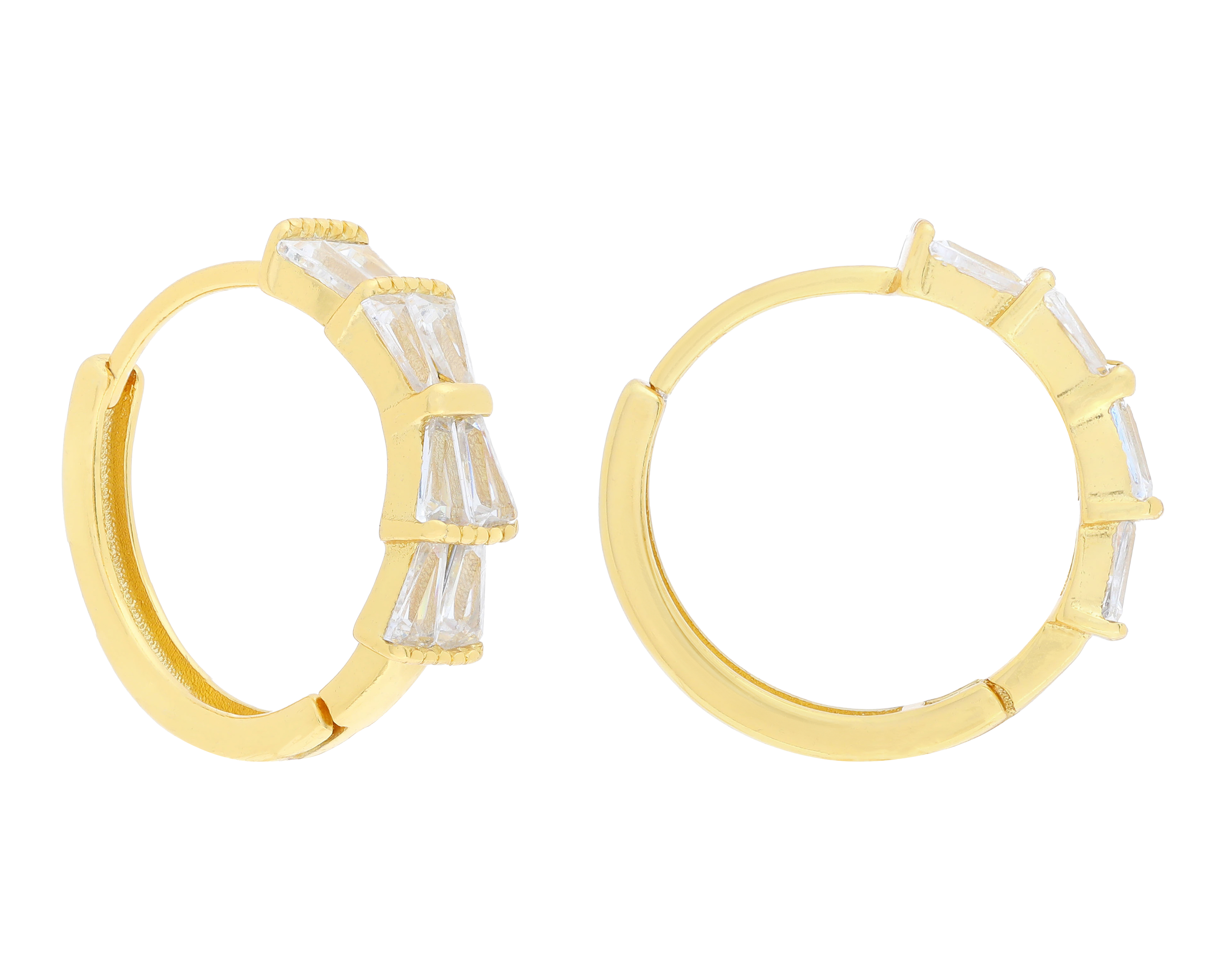 Aretes Chapa de Oro Sahara