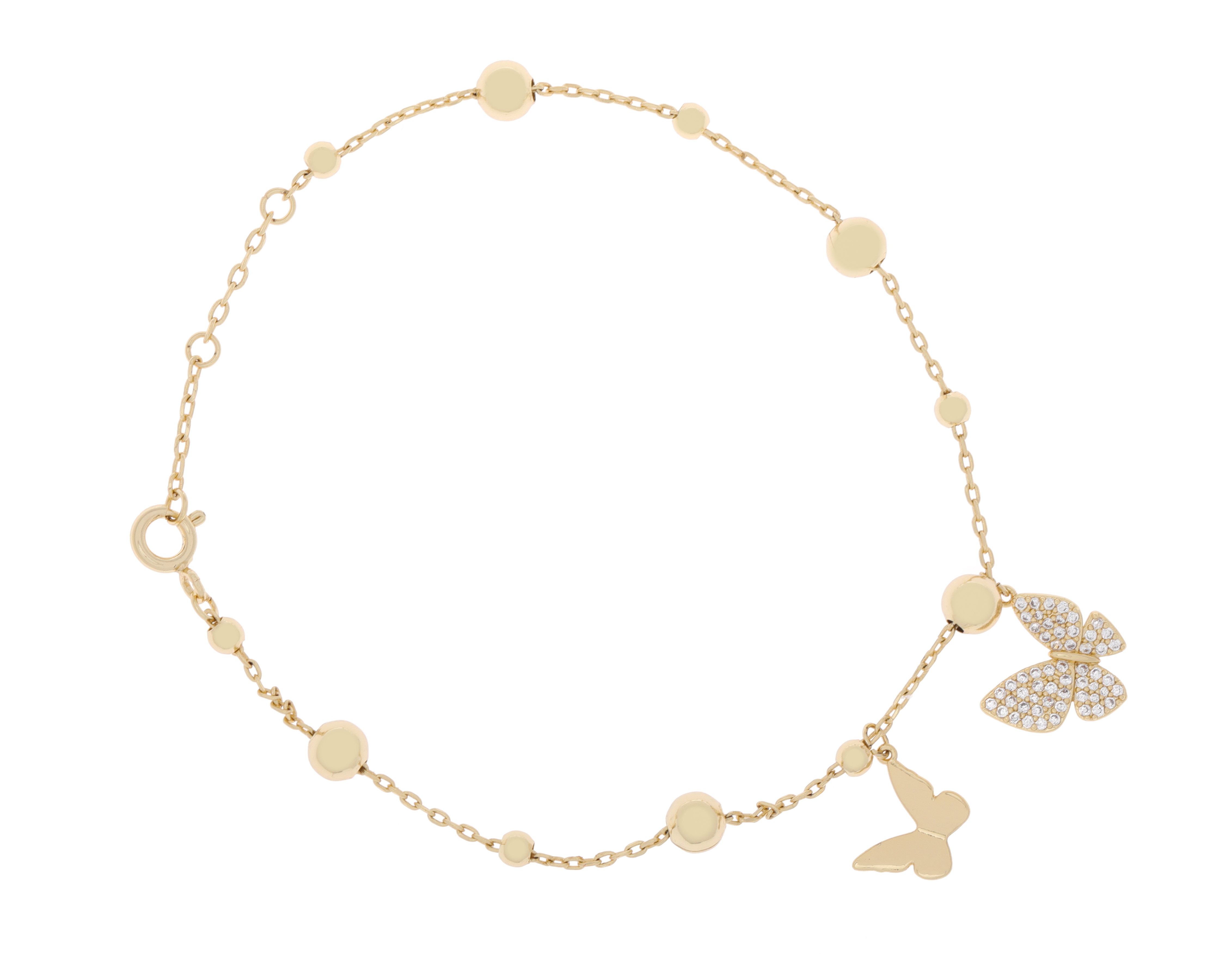 Foto 2 pulgar | Foto 1 | Pulsera de Chapa de Oro By Adina Eden