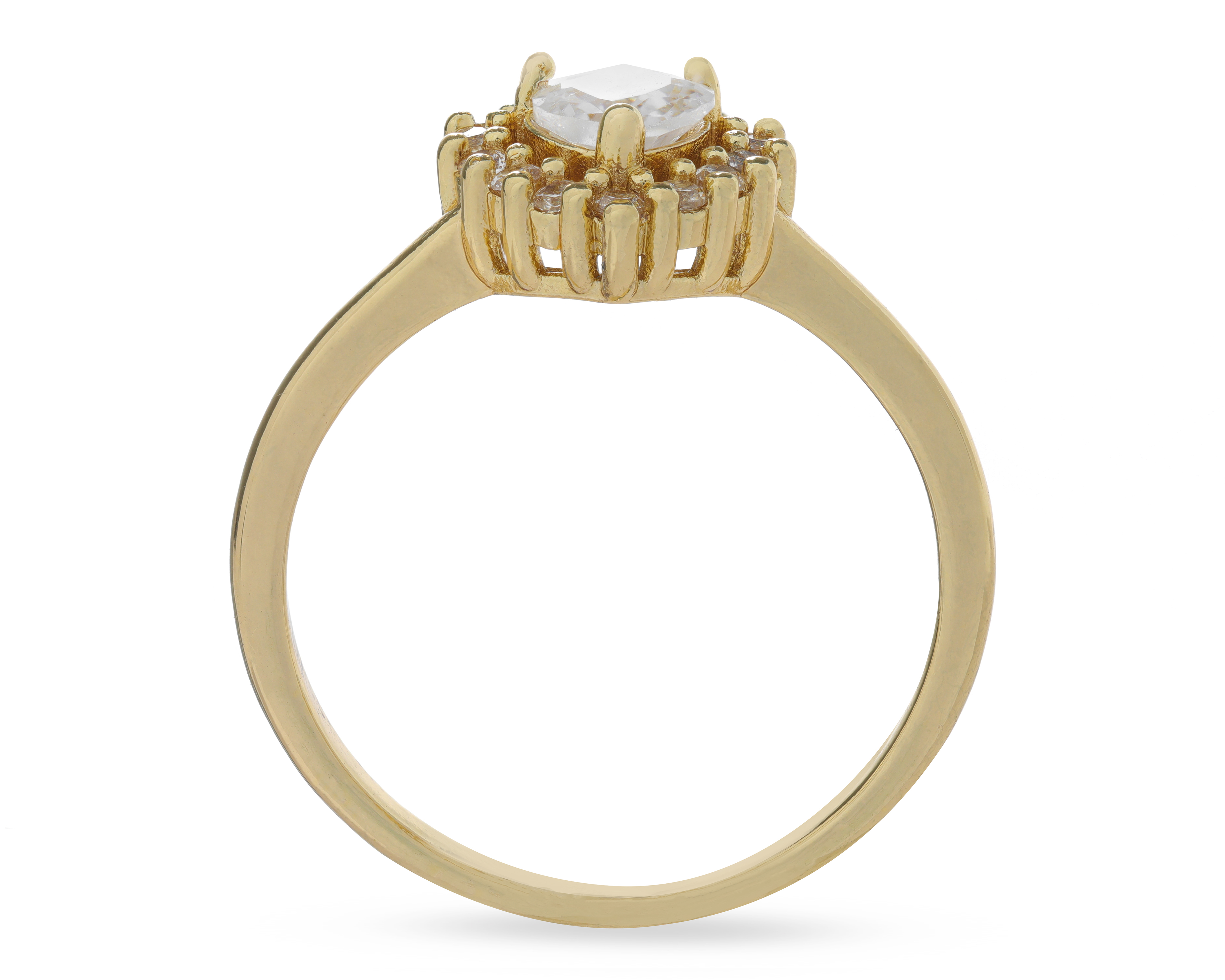 Foto 4 pulgar | Foto 3 | Anillo Corazón Chapa de Oro Steeltime Talla 8