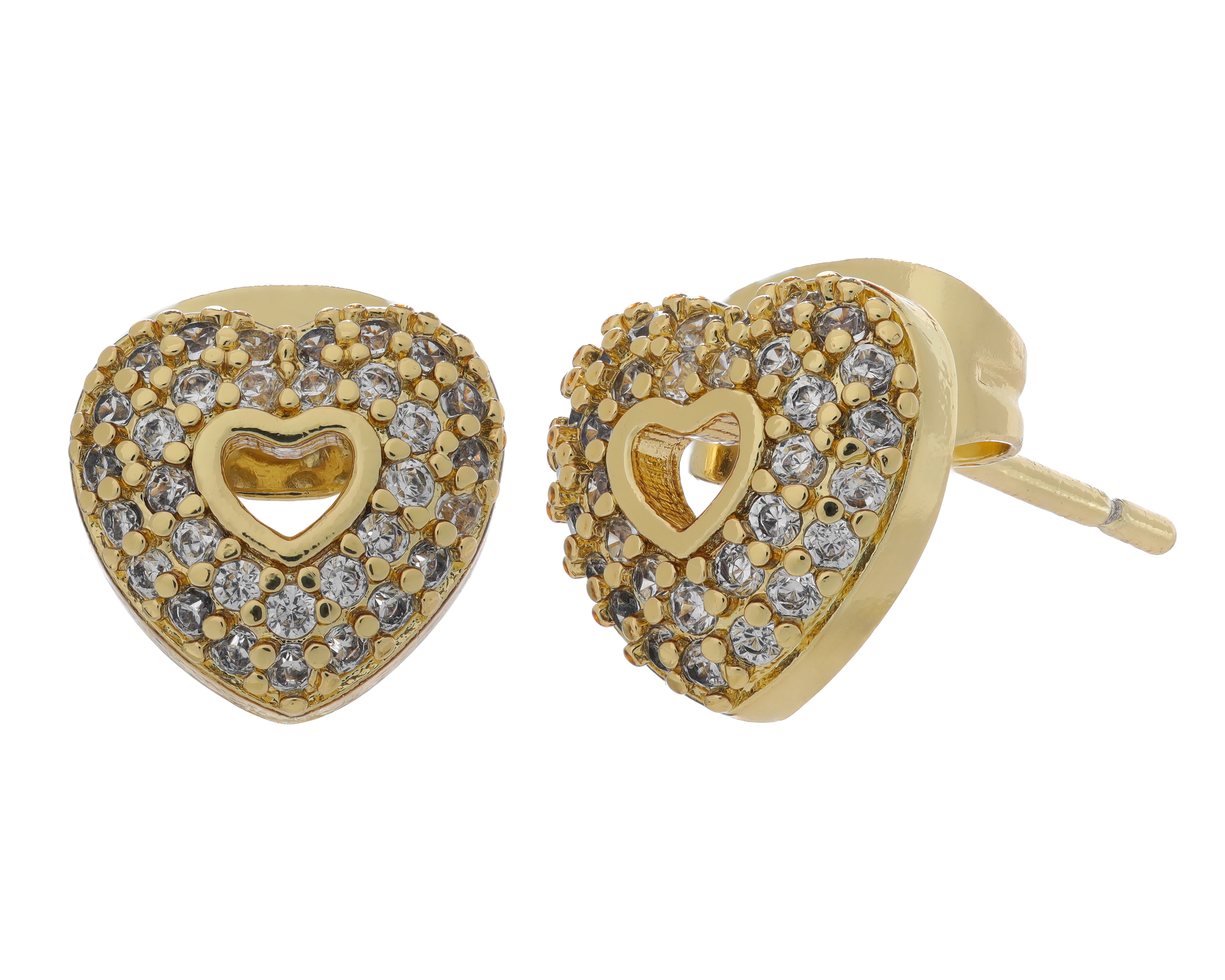 Foto 5 pulgar | Foto 3 | Collar y Aretes Steeltime de Chapa de Oro 3 Piezas