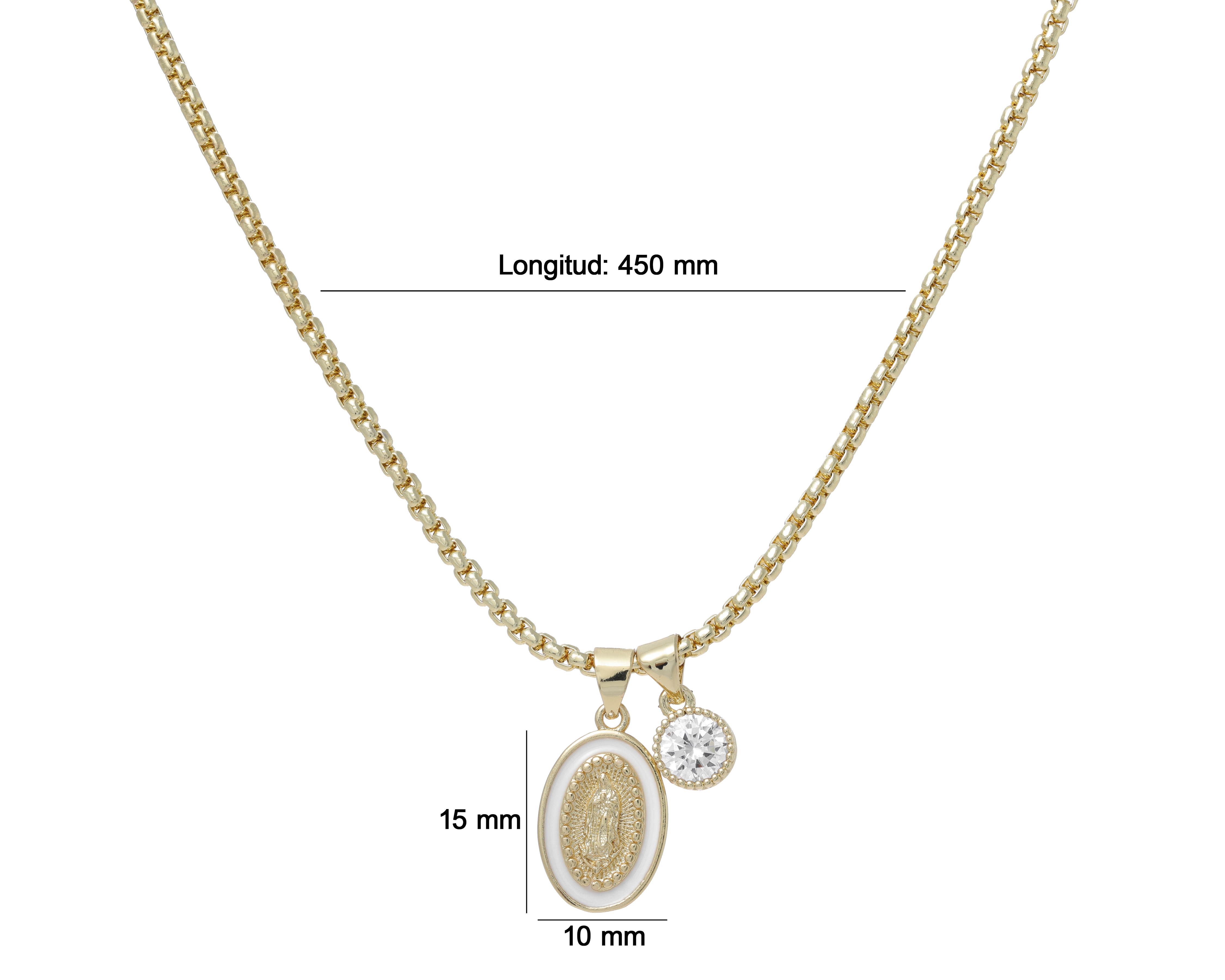 Foto 6 | Foto 6 | Collar Chapa de Oro Steeltime