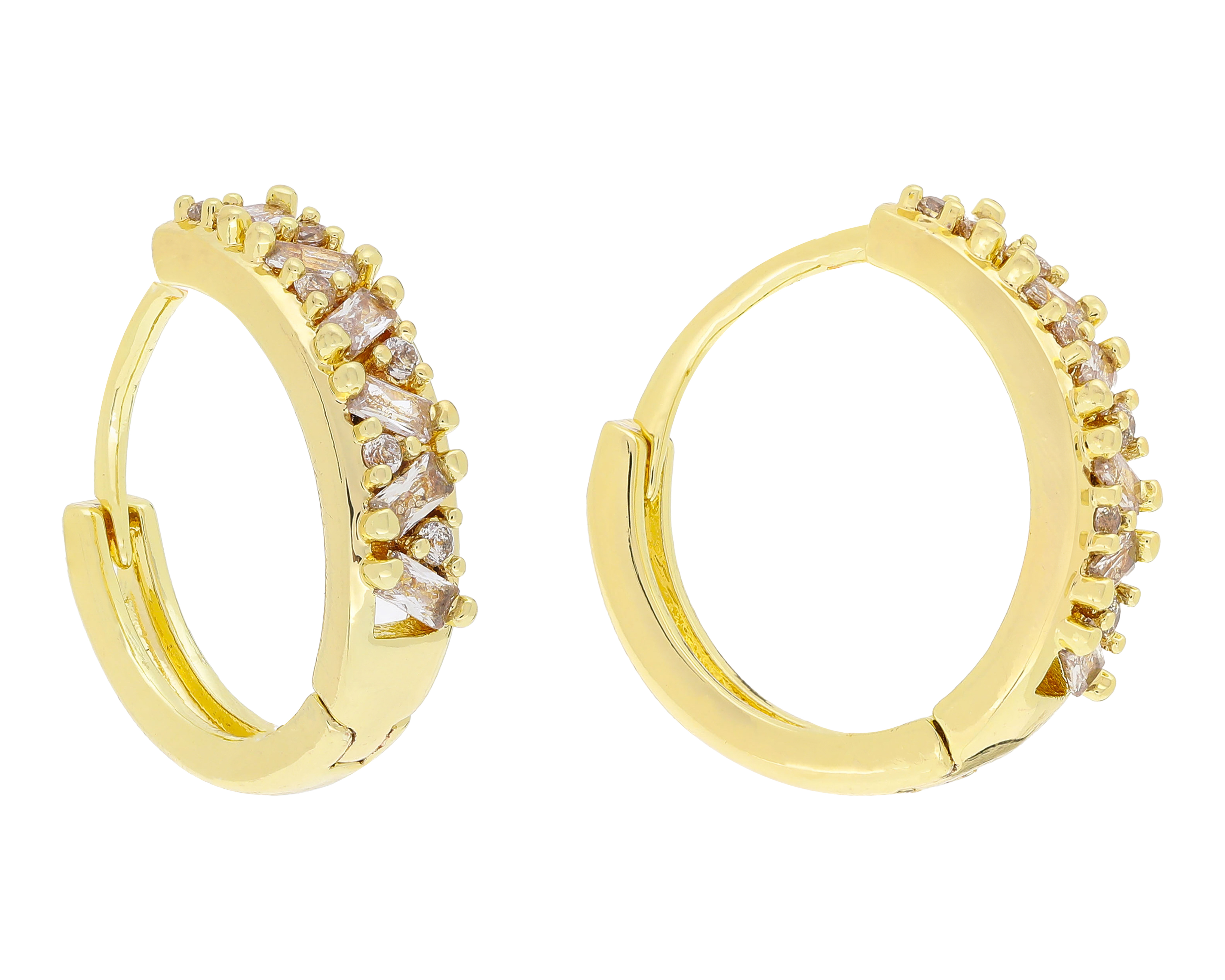 Foto 1 | Foto 1 | Aretes Chapa de Oro Steeltime