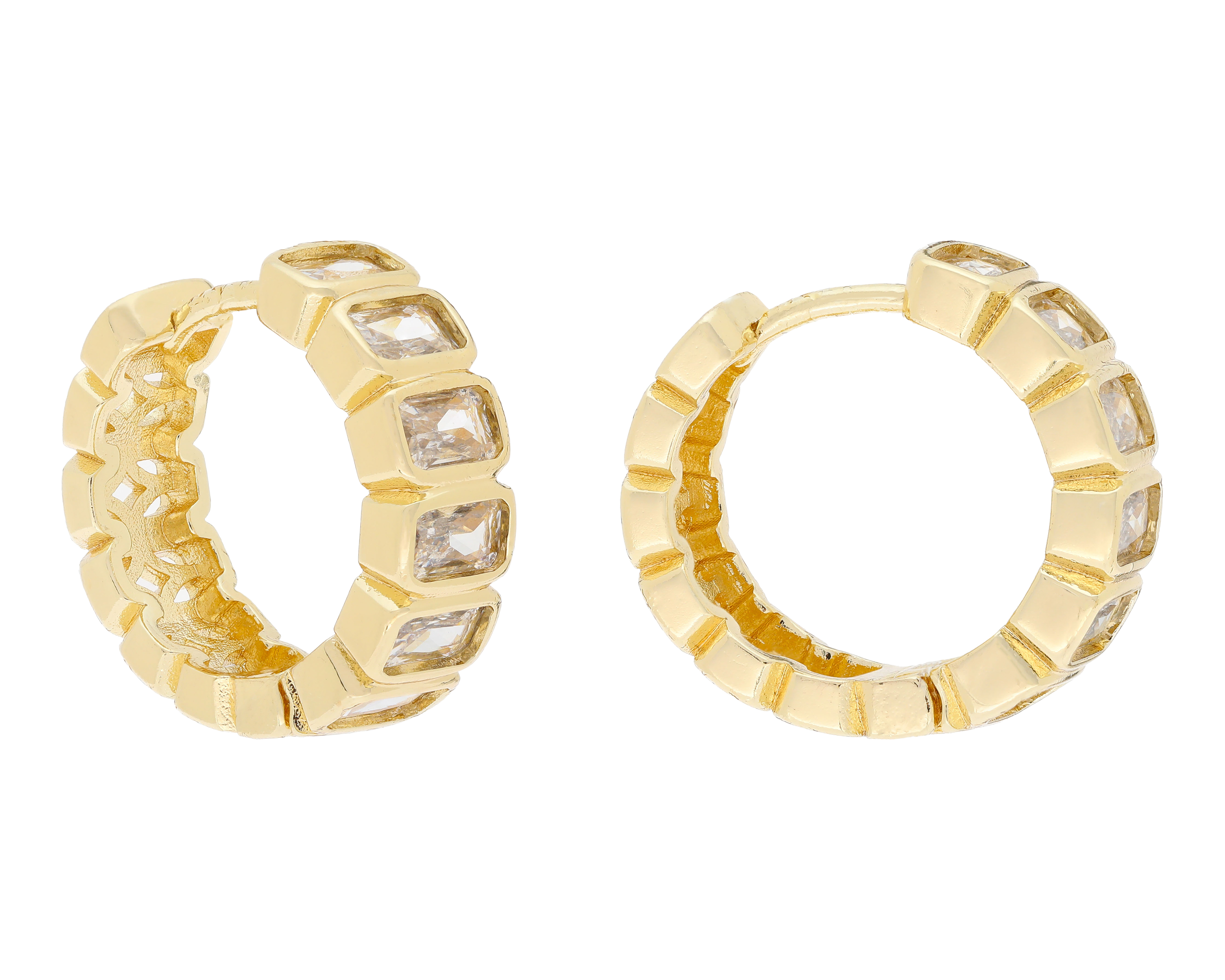 Foto 1 | Foto 1 | Aretes Chapa de Oro Steeltime