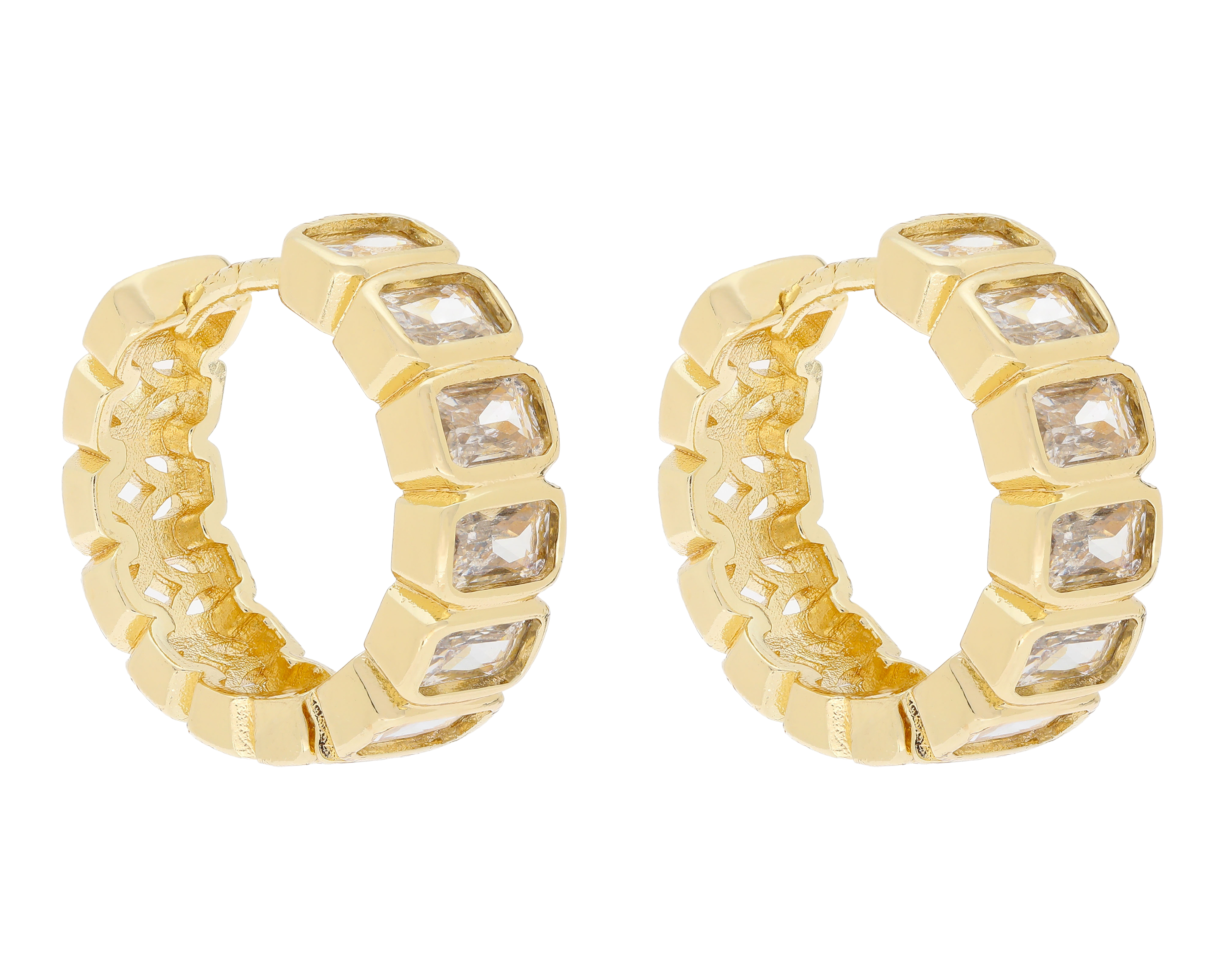 Foto 2 | Foto 2 | Aretes Chapa de Oro Steeltime