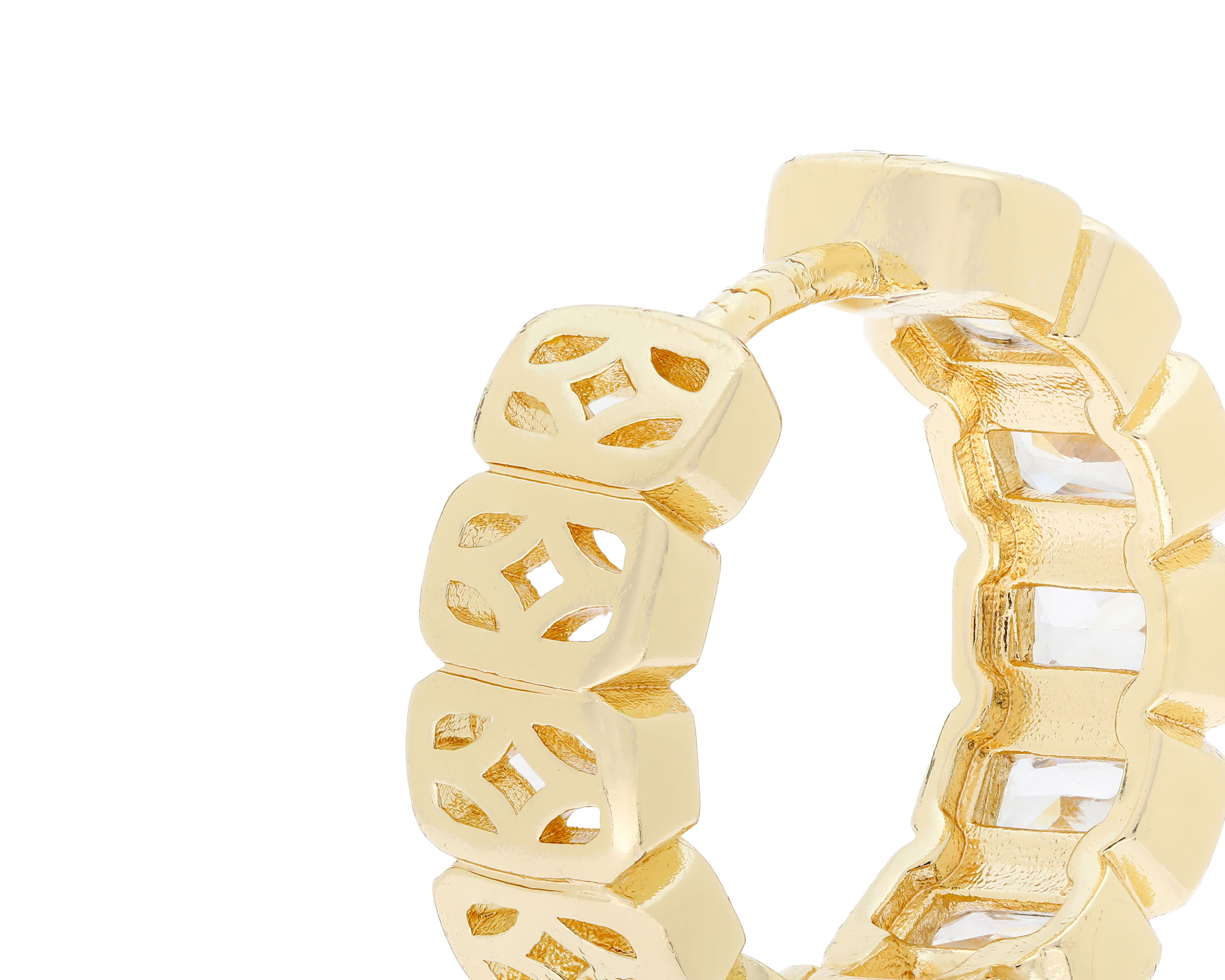 Foto 3 | Foto 3 | Aretes Chapa de Oro Steeltime