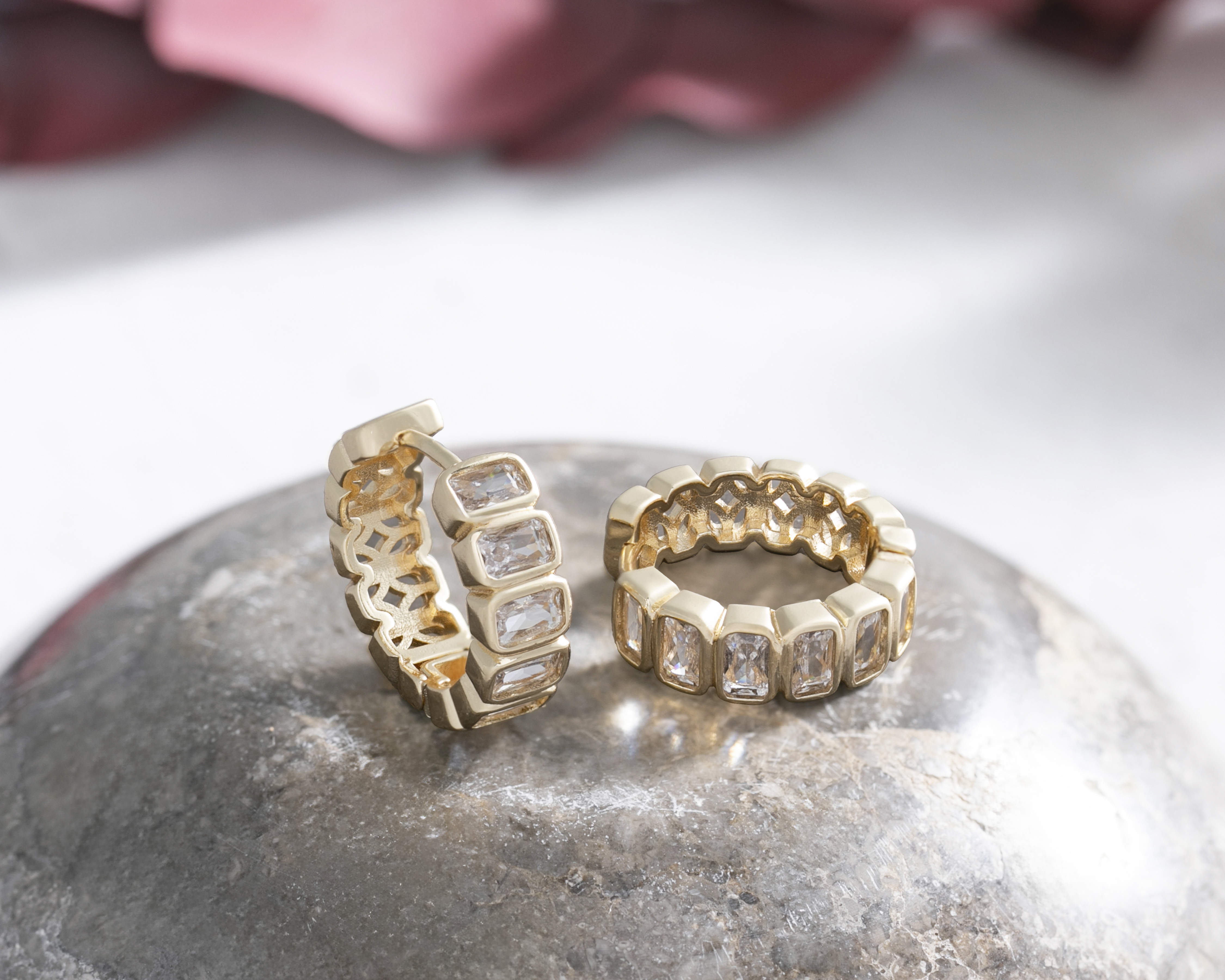 Foto 4 | Foto 4 | Aretes Chapa de Oro Steeltime